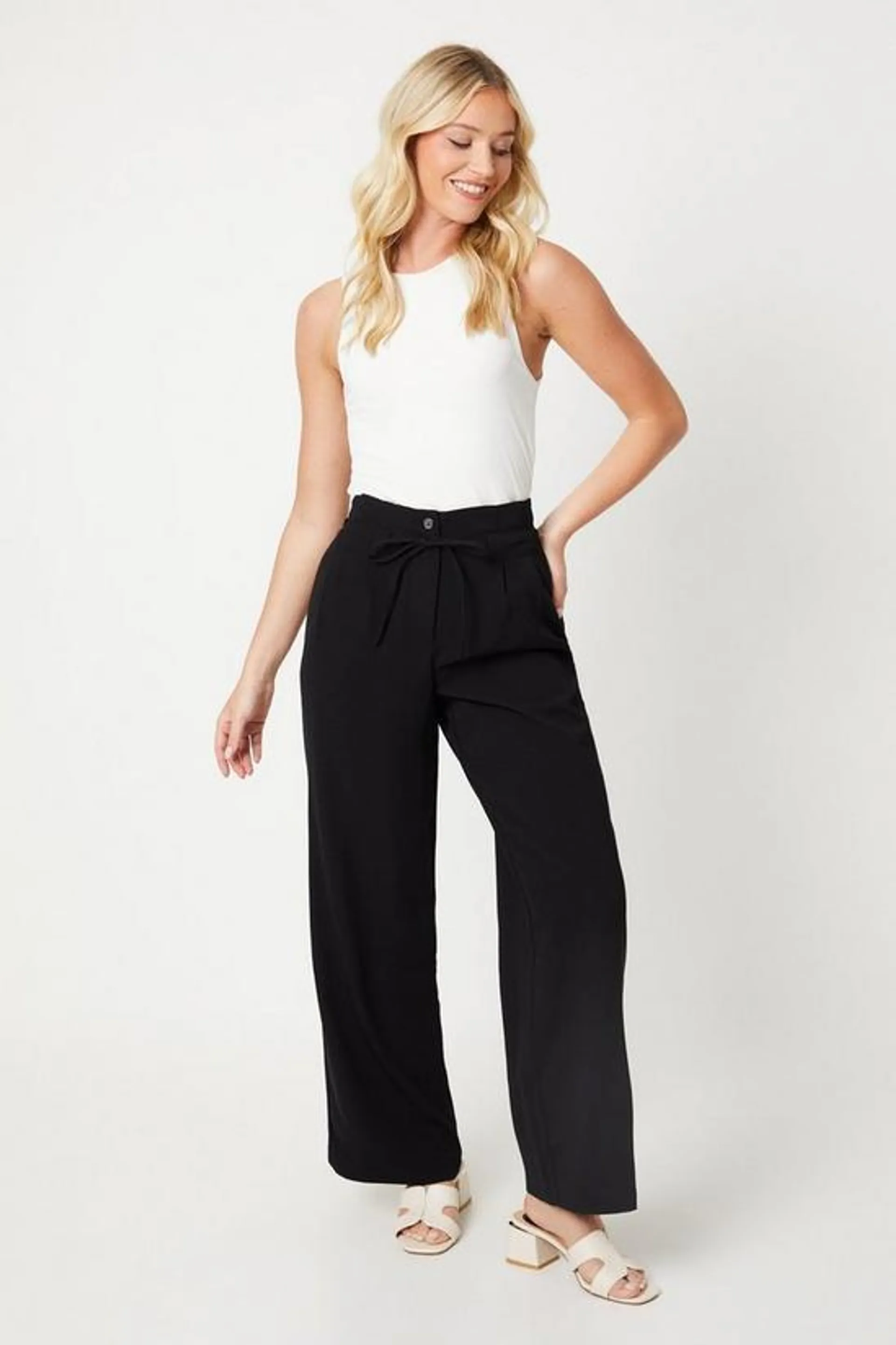 Paperbag Elasticated Waist Trouser