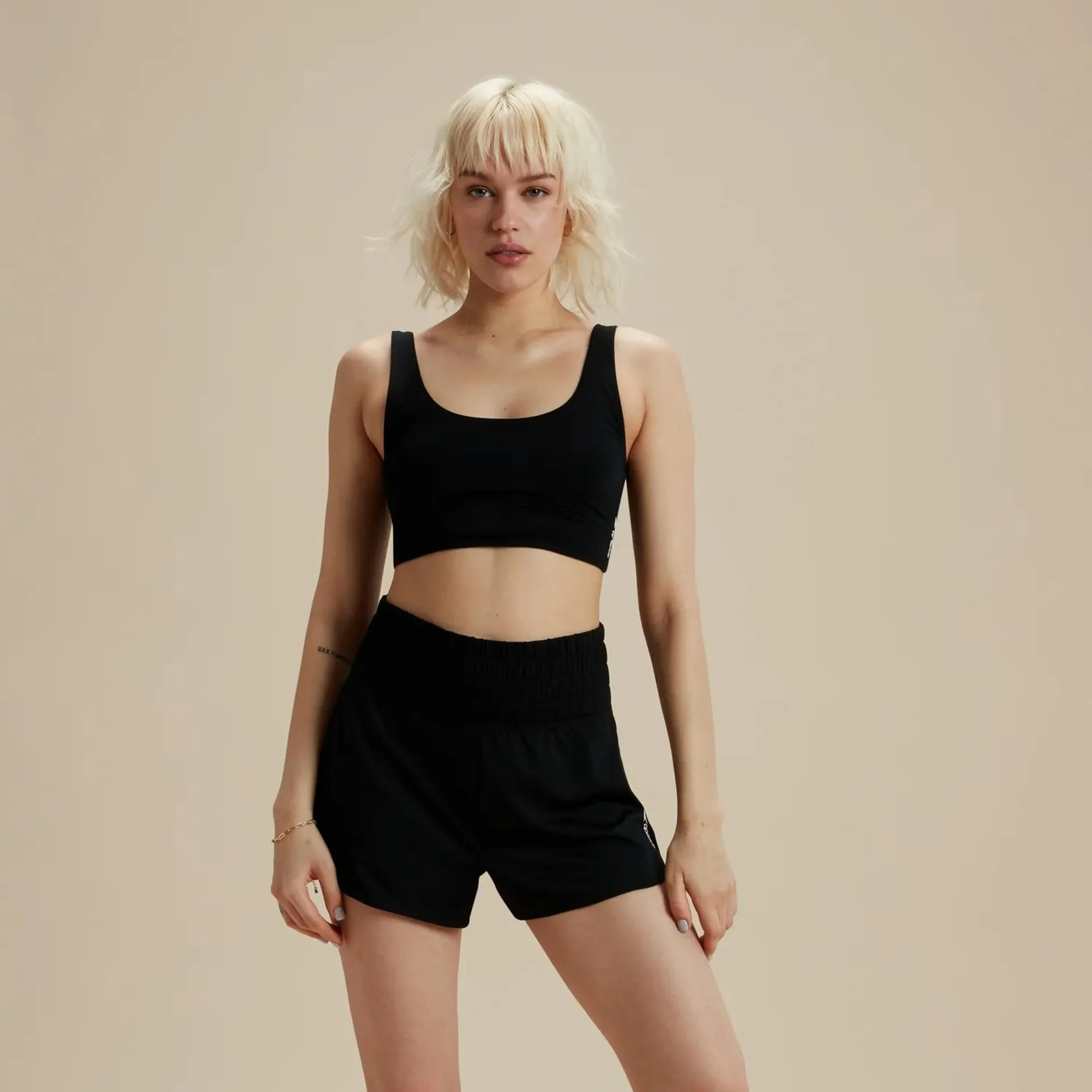 FLU3NTE High Waist Shorts Black