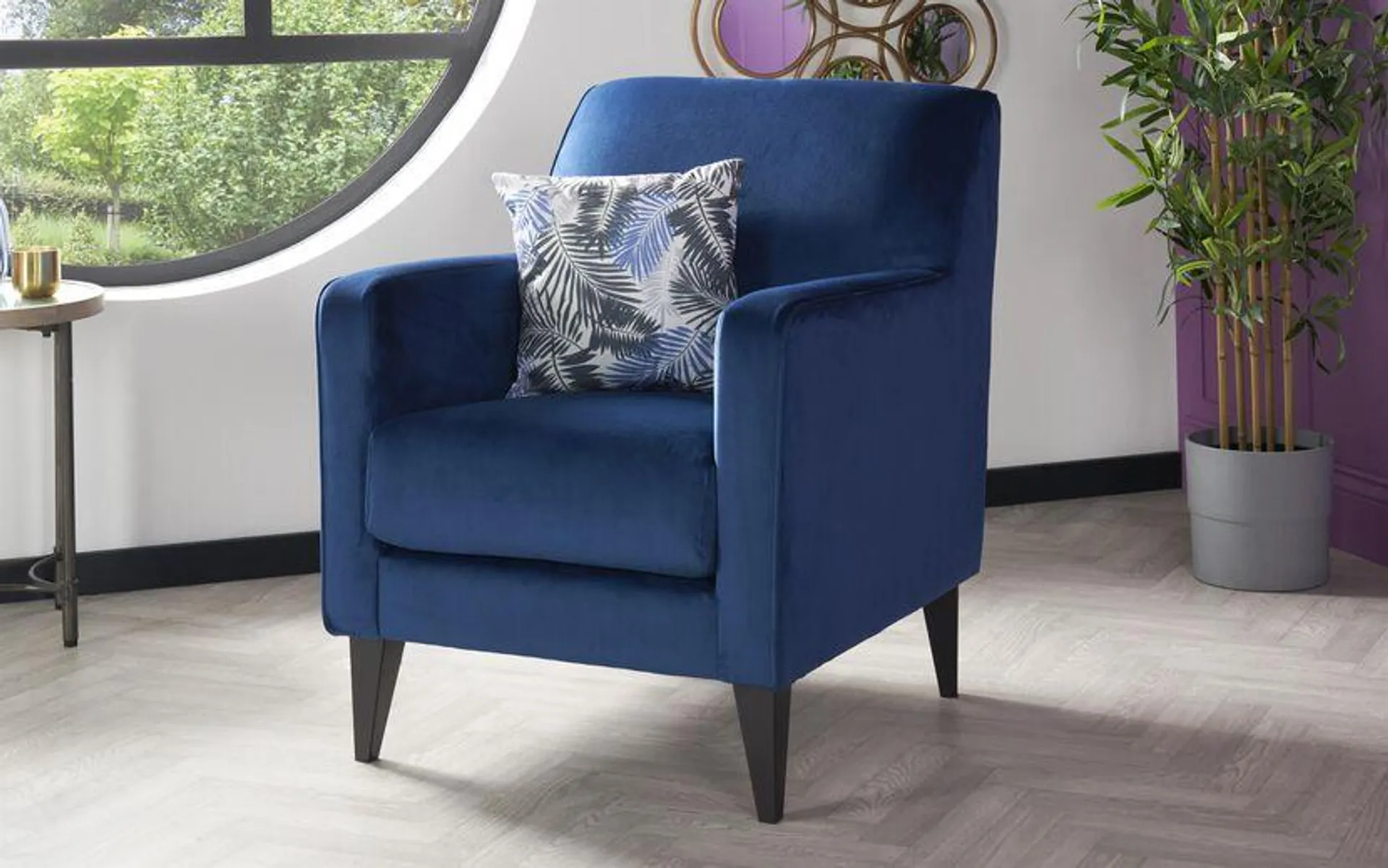 Botanicals Ferndale Fabric Plain Accent Chair