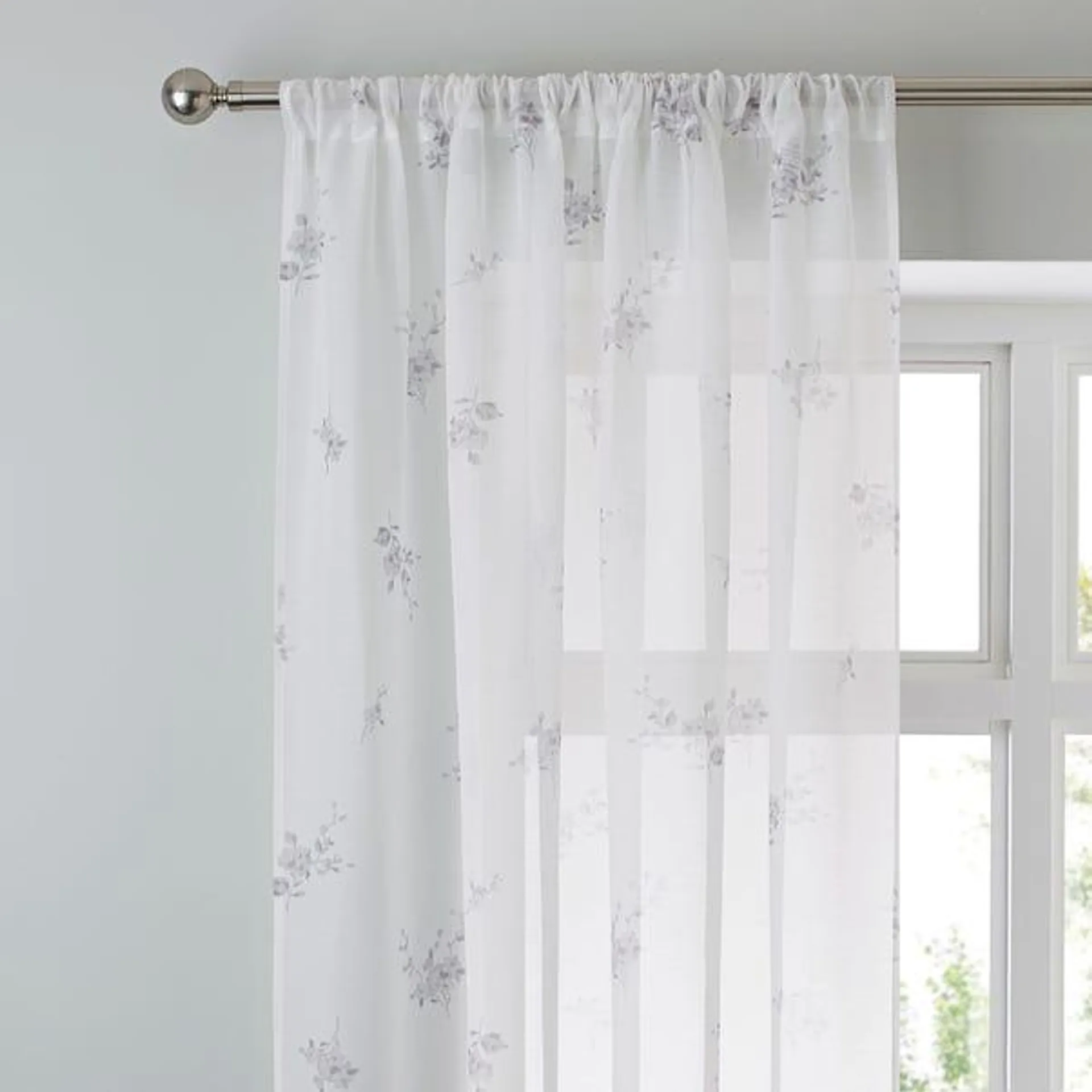 Laura Grey Single Slot Top Voile Panel