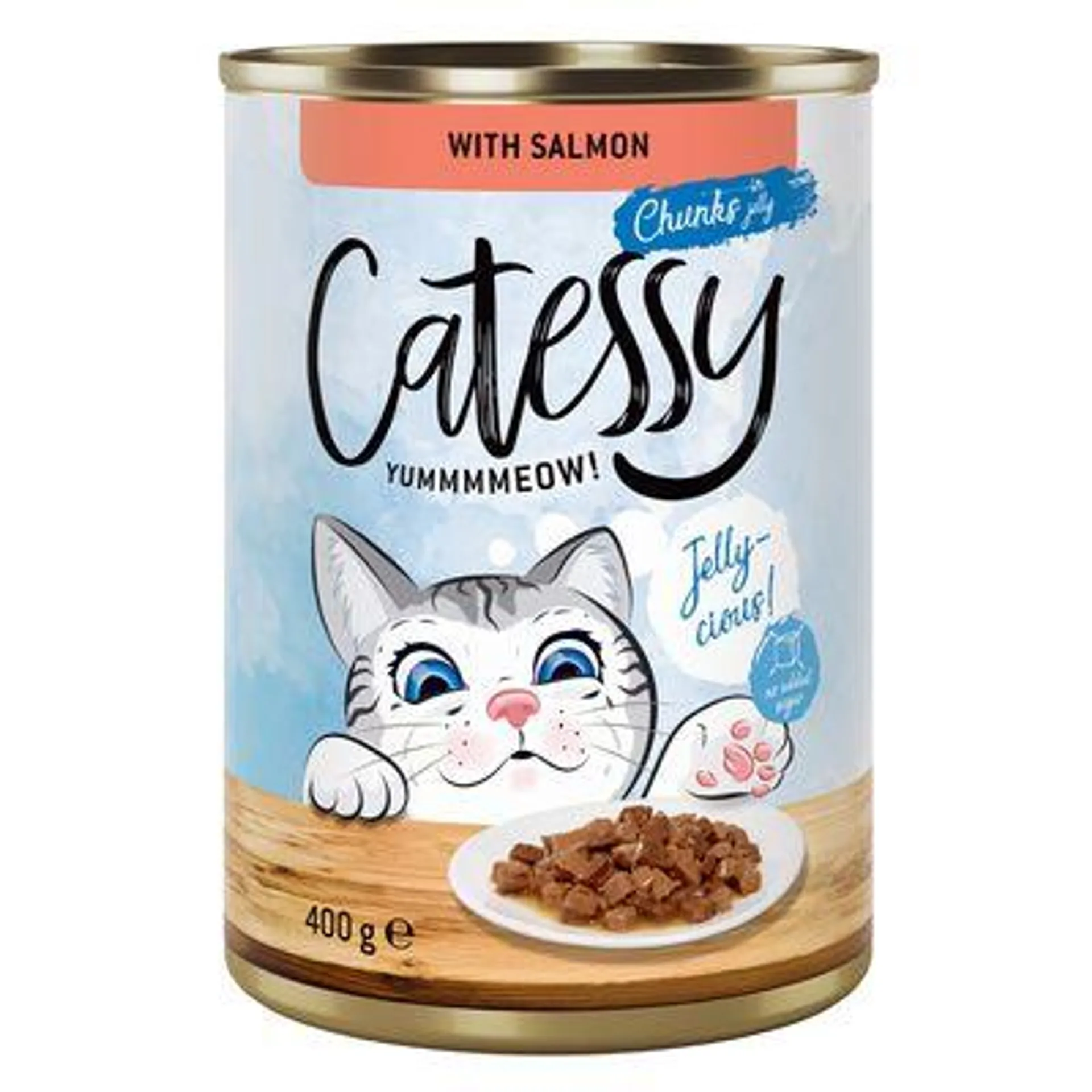 12 x 400g Catessy Chunks in Gravy/Jelly Wet Cat Food - Special Price!*