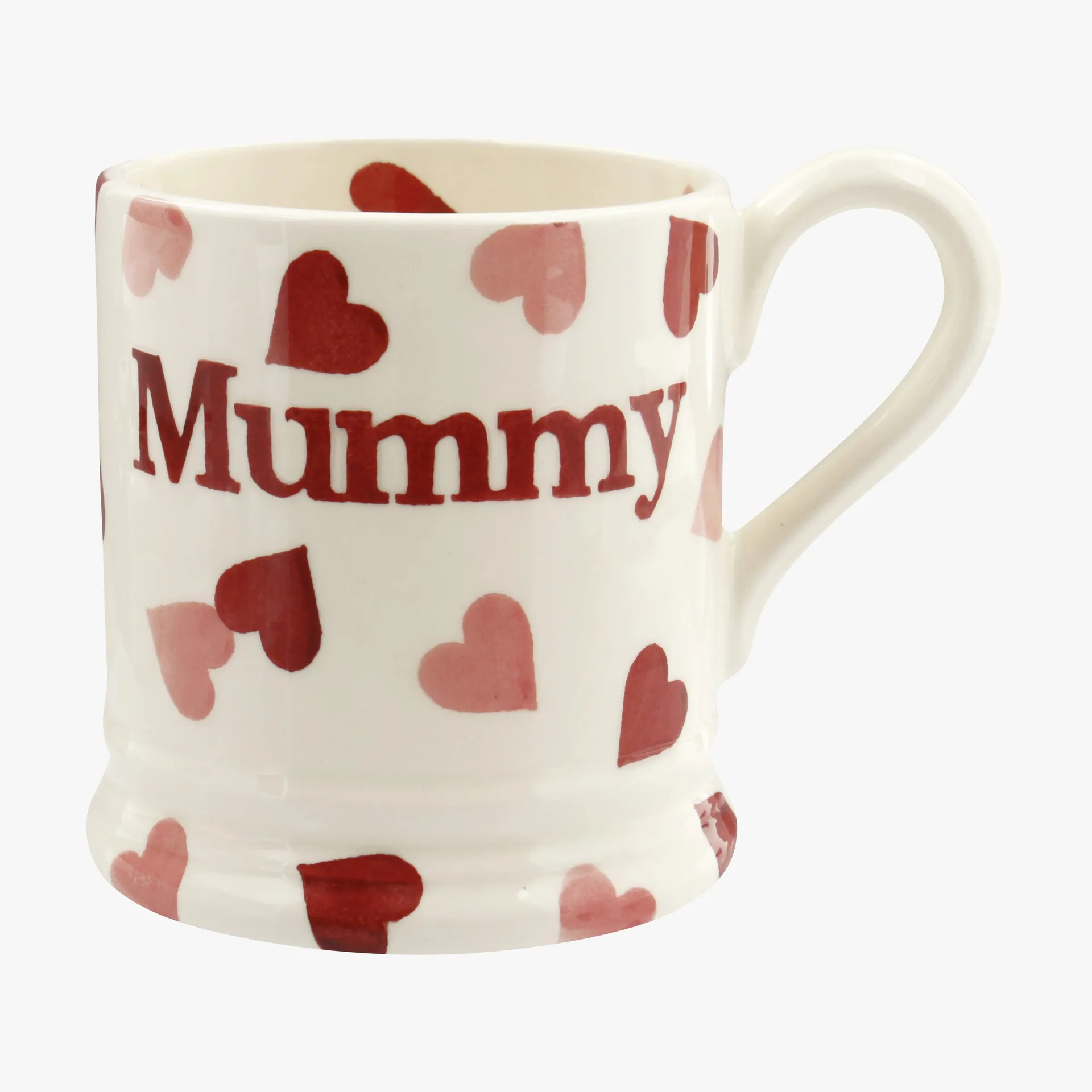 Seconds Pink Hearts Mummy 1/2 Pint Mug