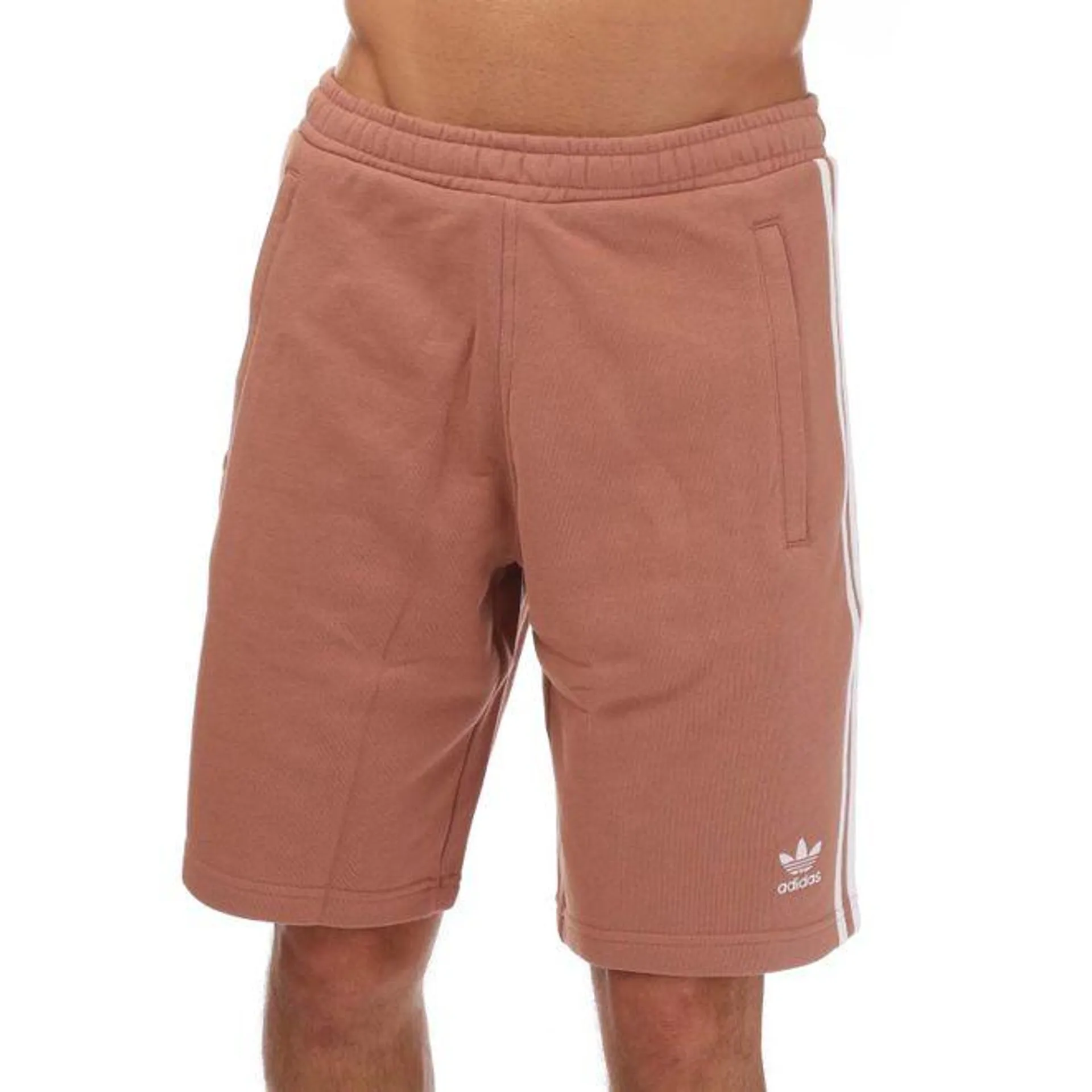 adidas Originals Mens Adicolor Classics 3-Stripes Sweat Shorts in Brown