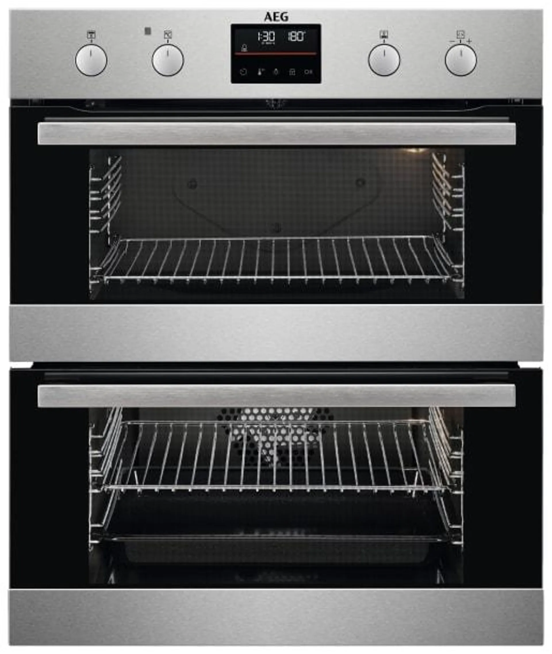 AEG DUB535060m Series 6000 BUILT-UNDER Double Oven - Stainless Steel