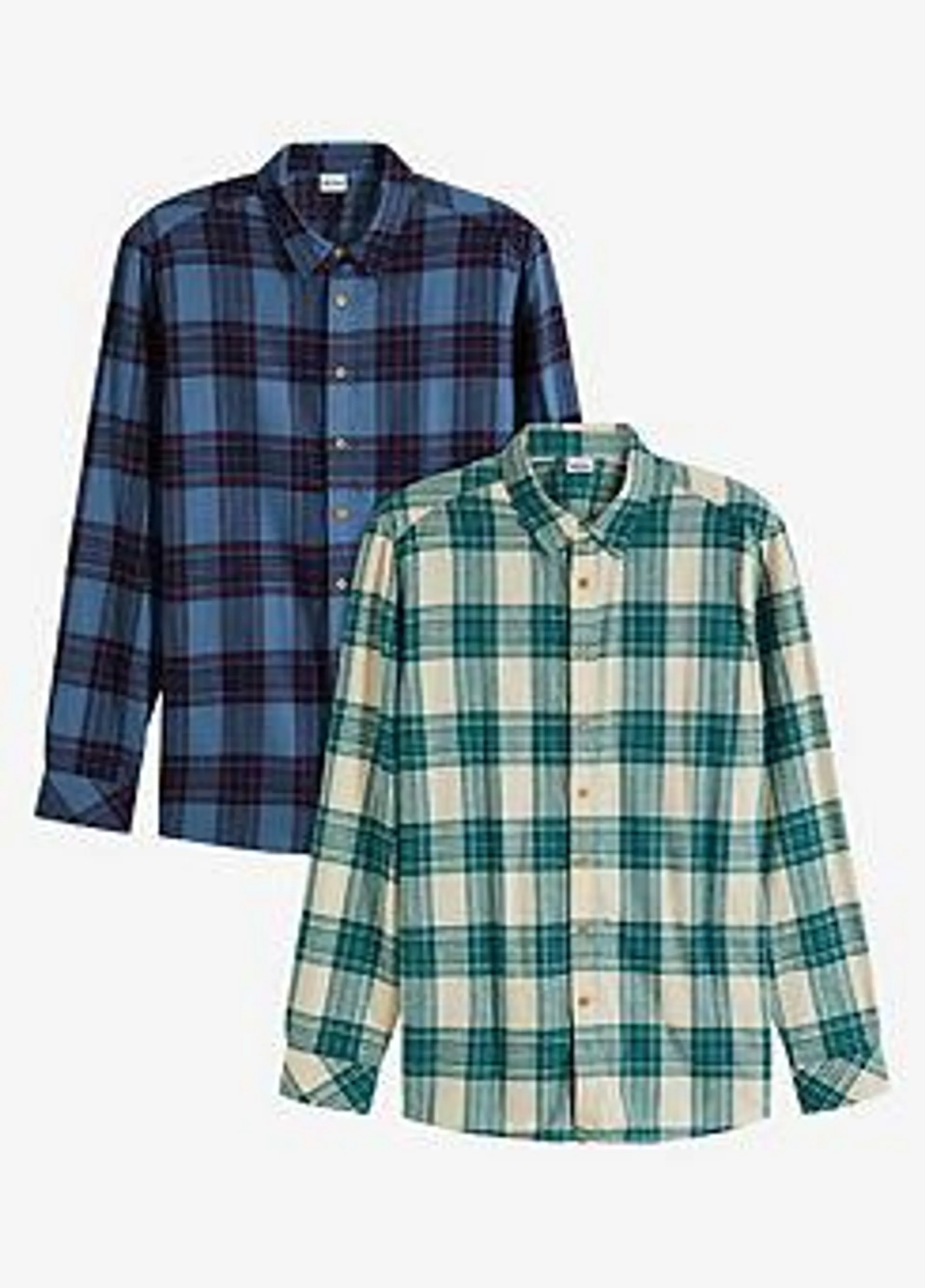 Pack Of 2 Flannel Shirts