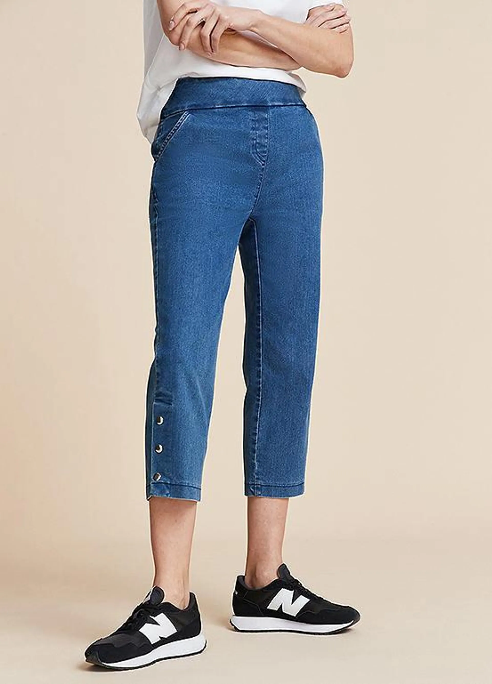 Freemans Comfort Fit Cropped Trousers