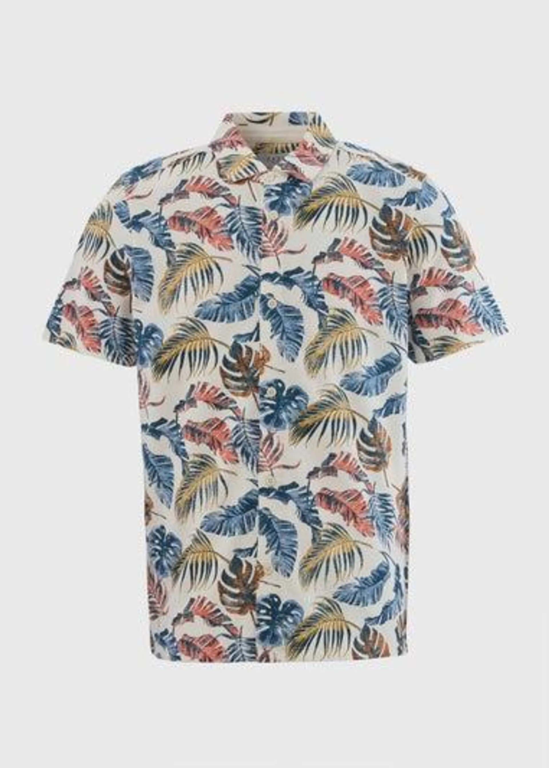 Multicolour Leaf Print Shirt