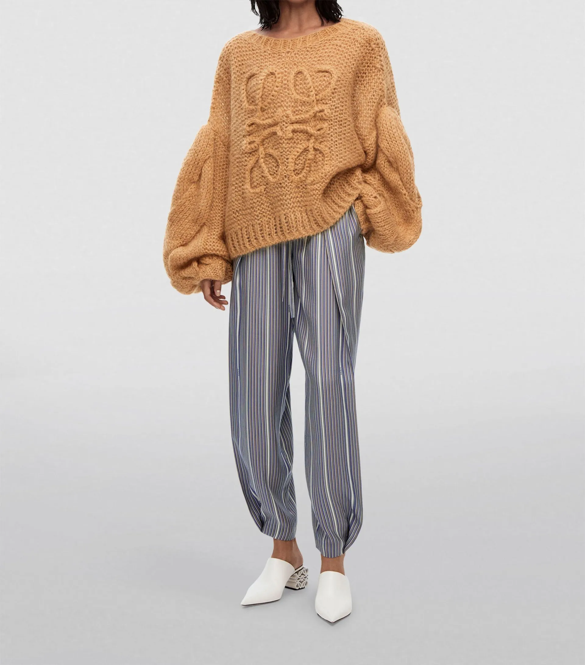 Mohair-Blend Anagram Sweater
