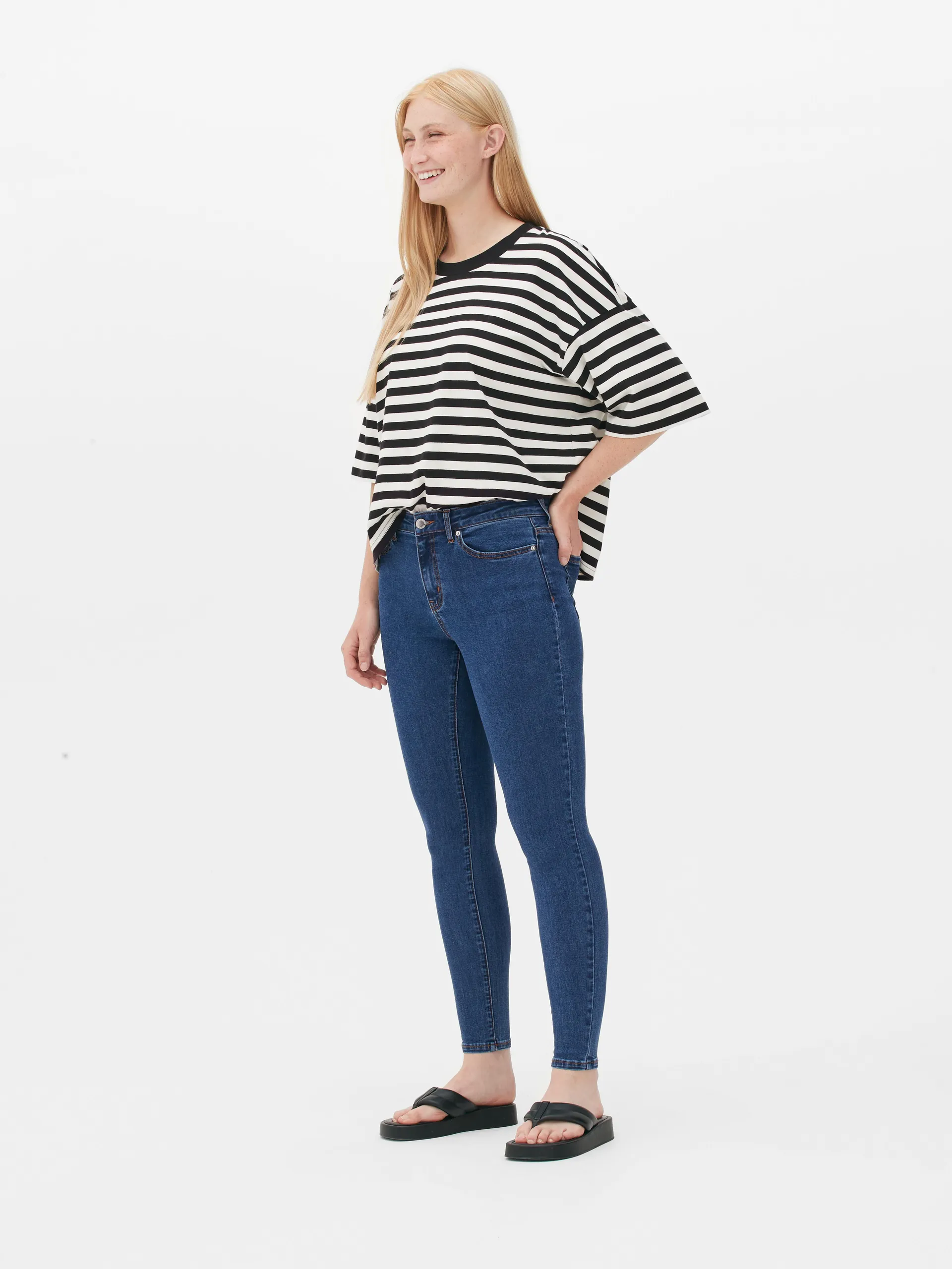 High-Waisted Super Stretch Skinny Jeans