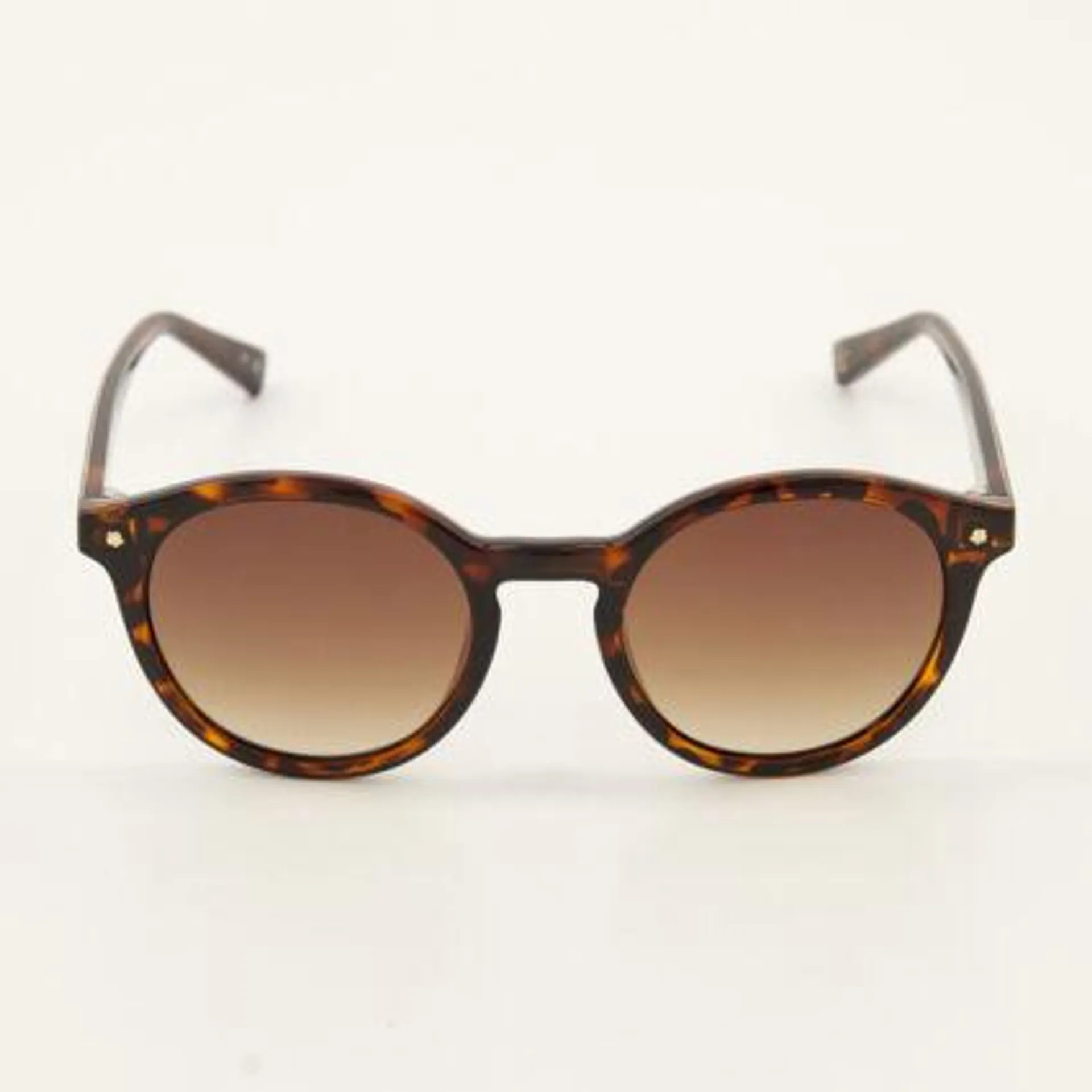 Round Tortoiseshell Sunglasses