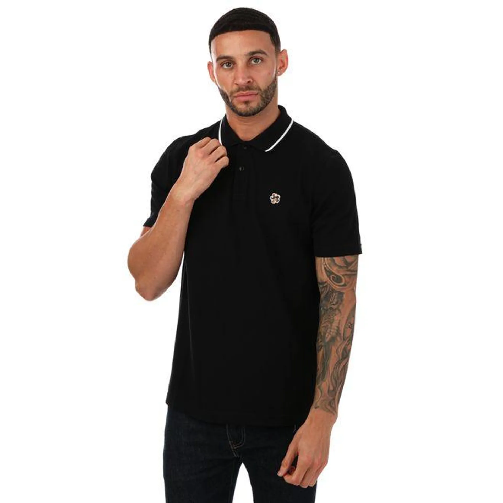 Ted Baker Camdn Short Sleeve Polo in Black