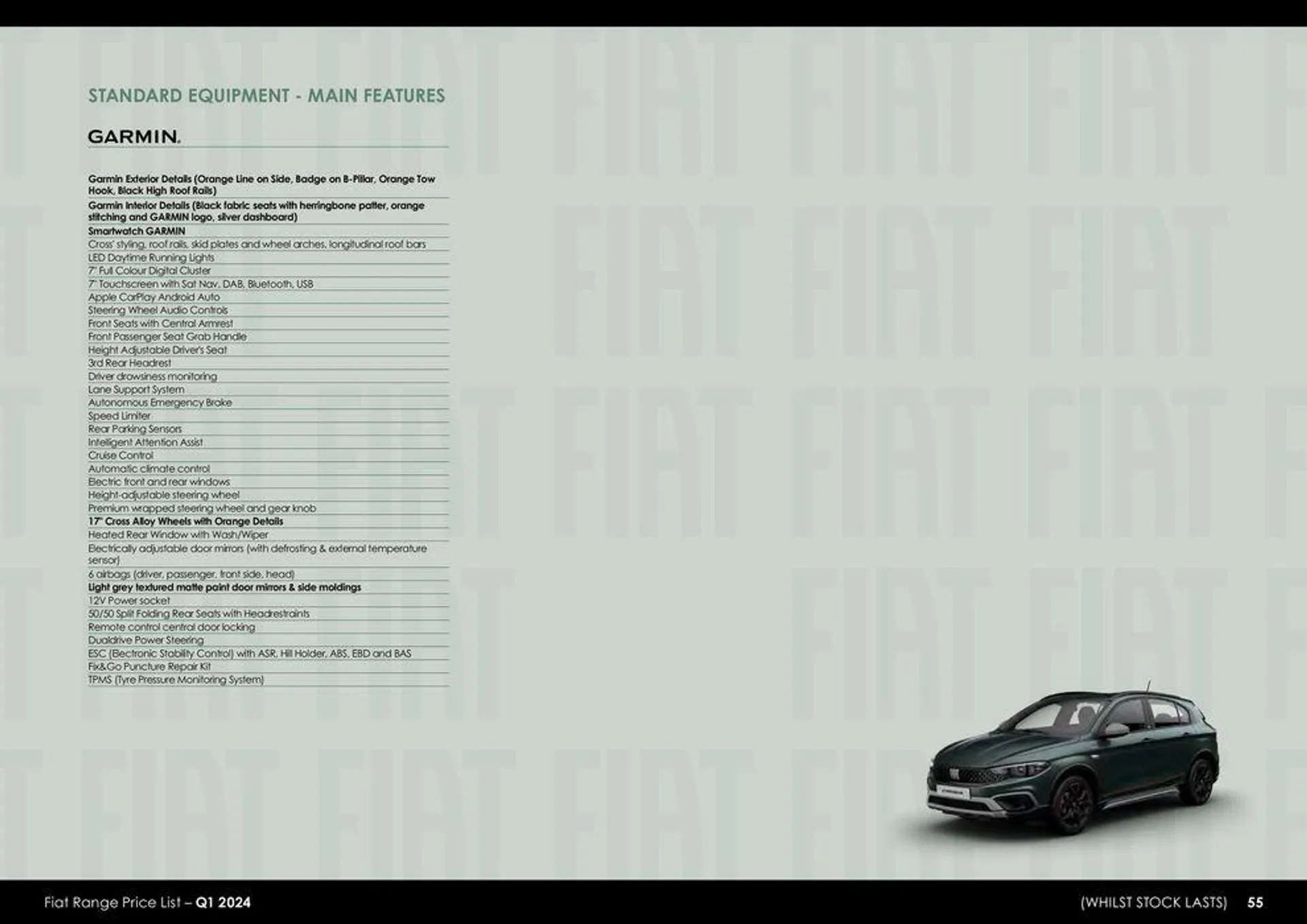 Fiat Range Price List 2024 - 55