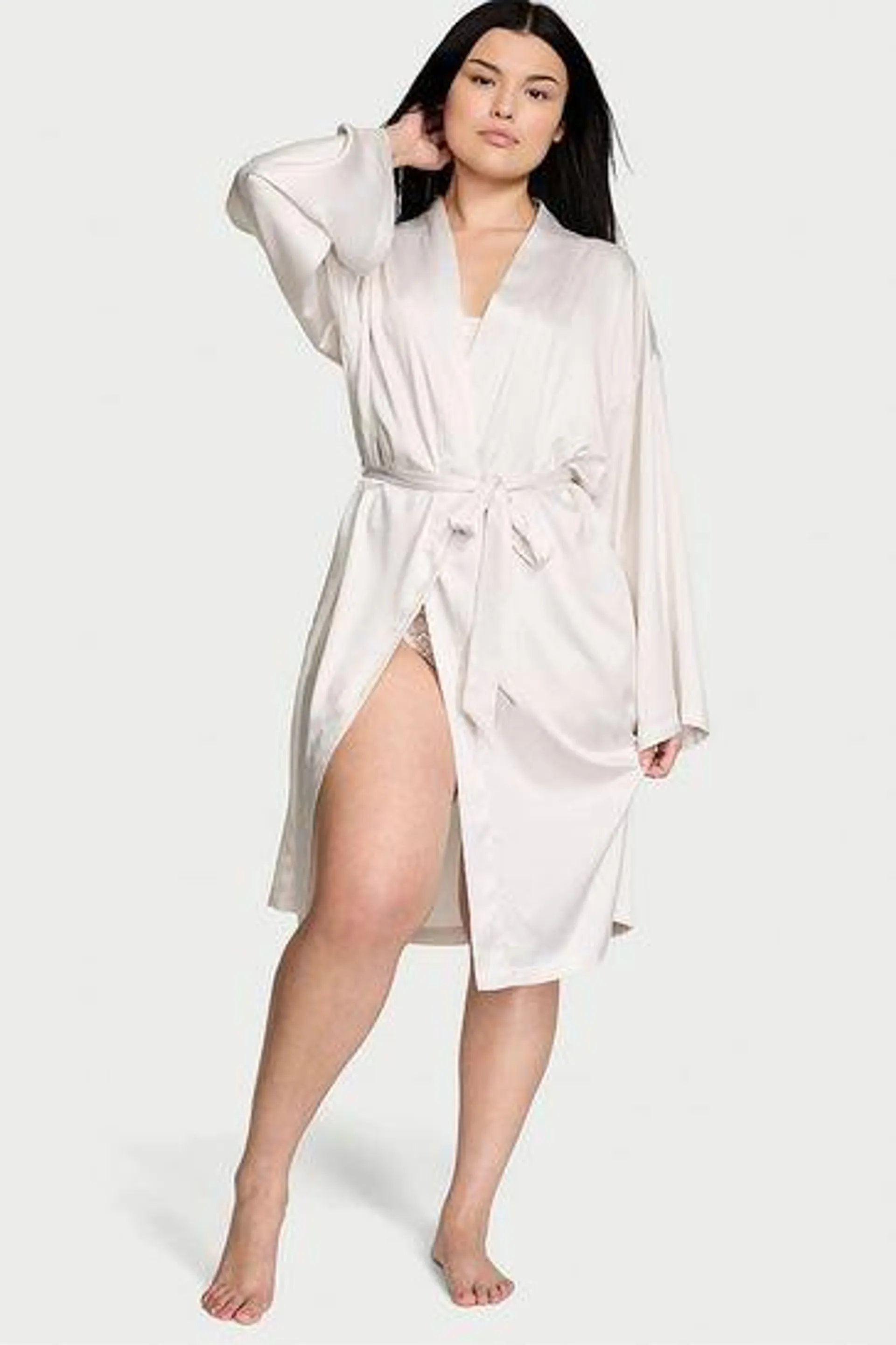 Satin Midi Robe