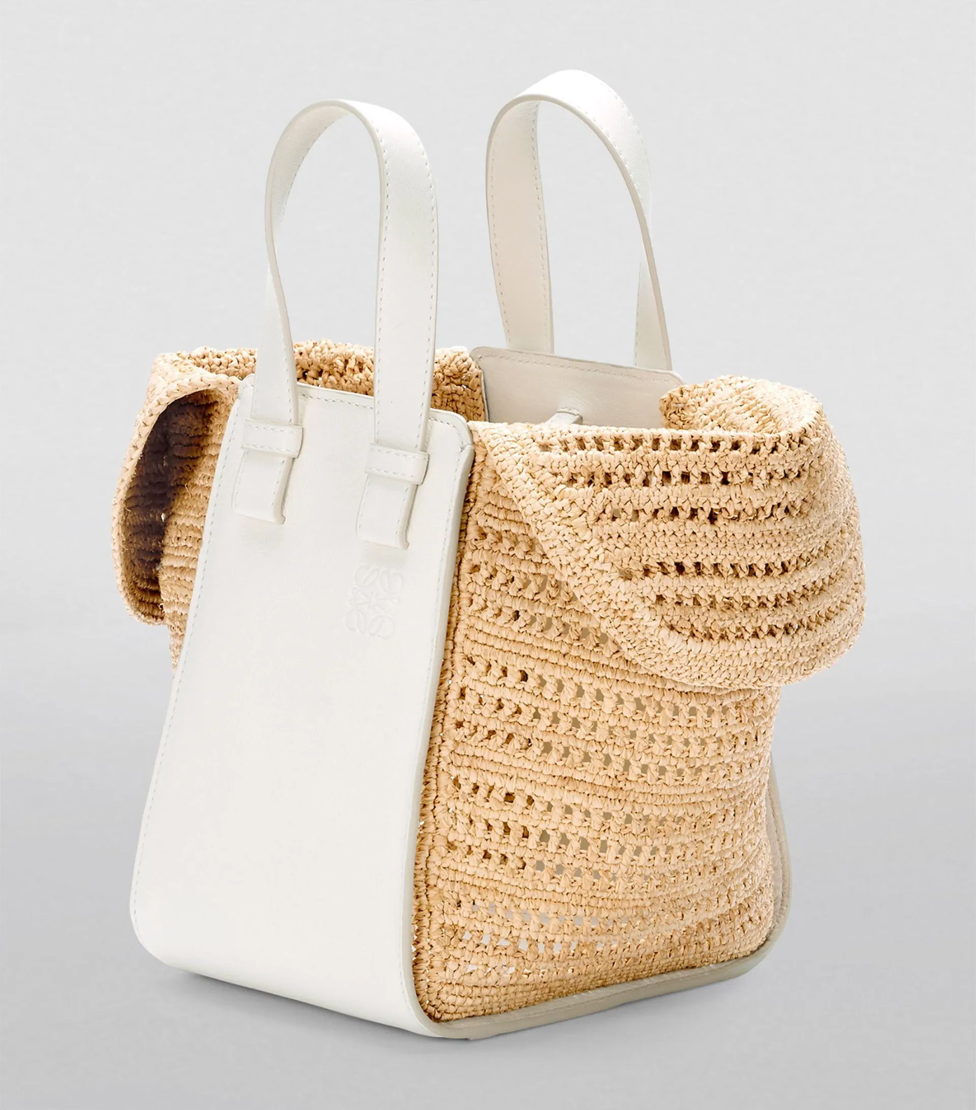 x Paula's Ibiza Compact Raffia Hammock Bag