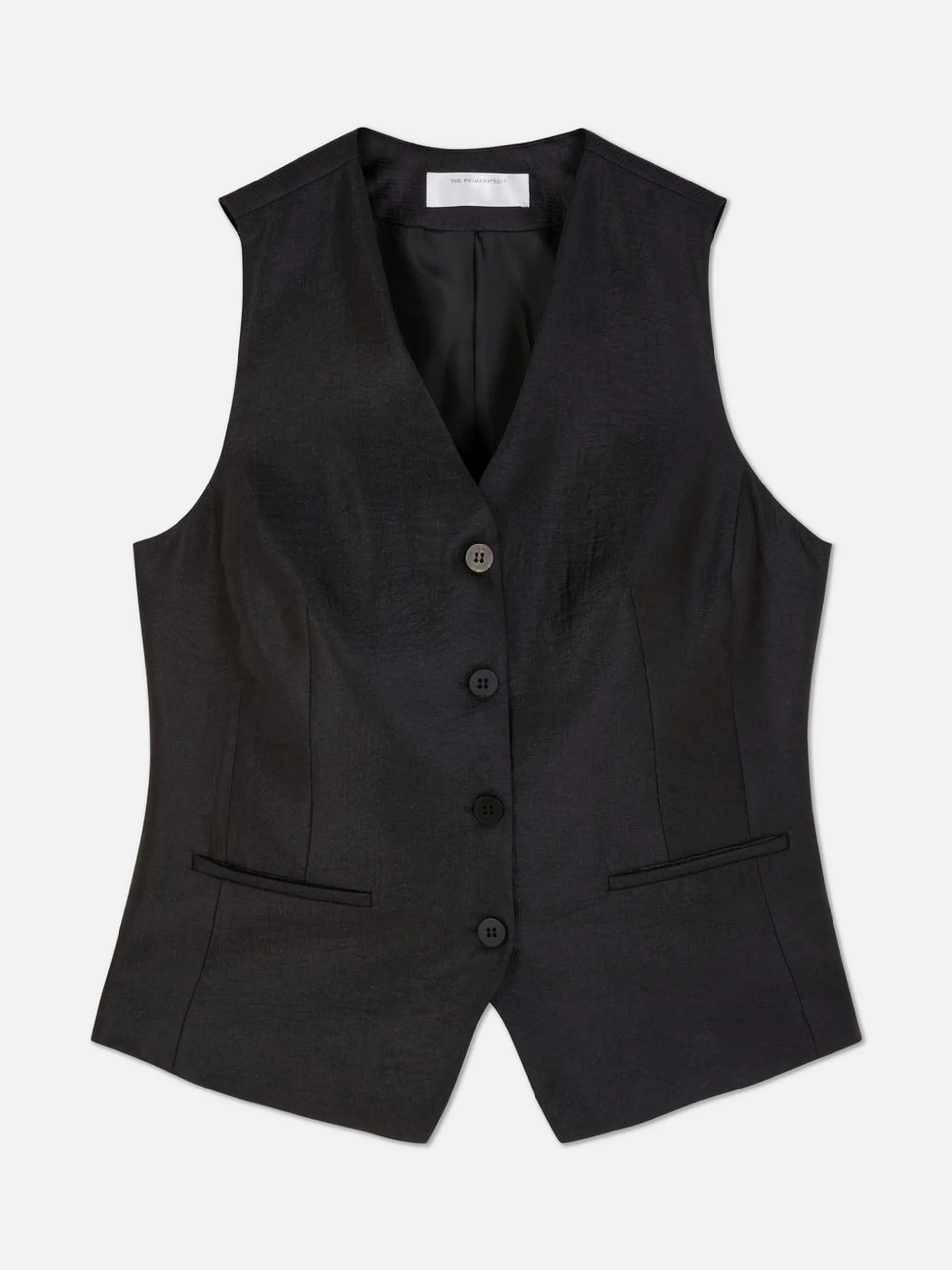 The Edit Textured Waistcoat