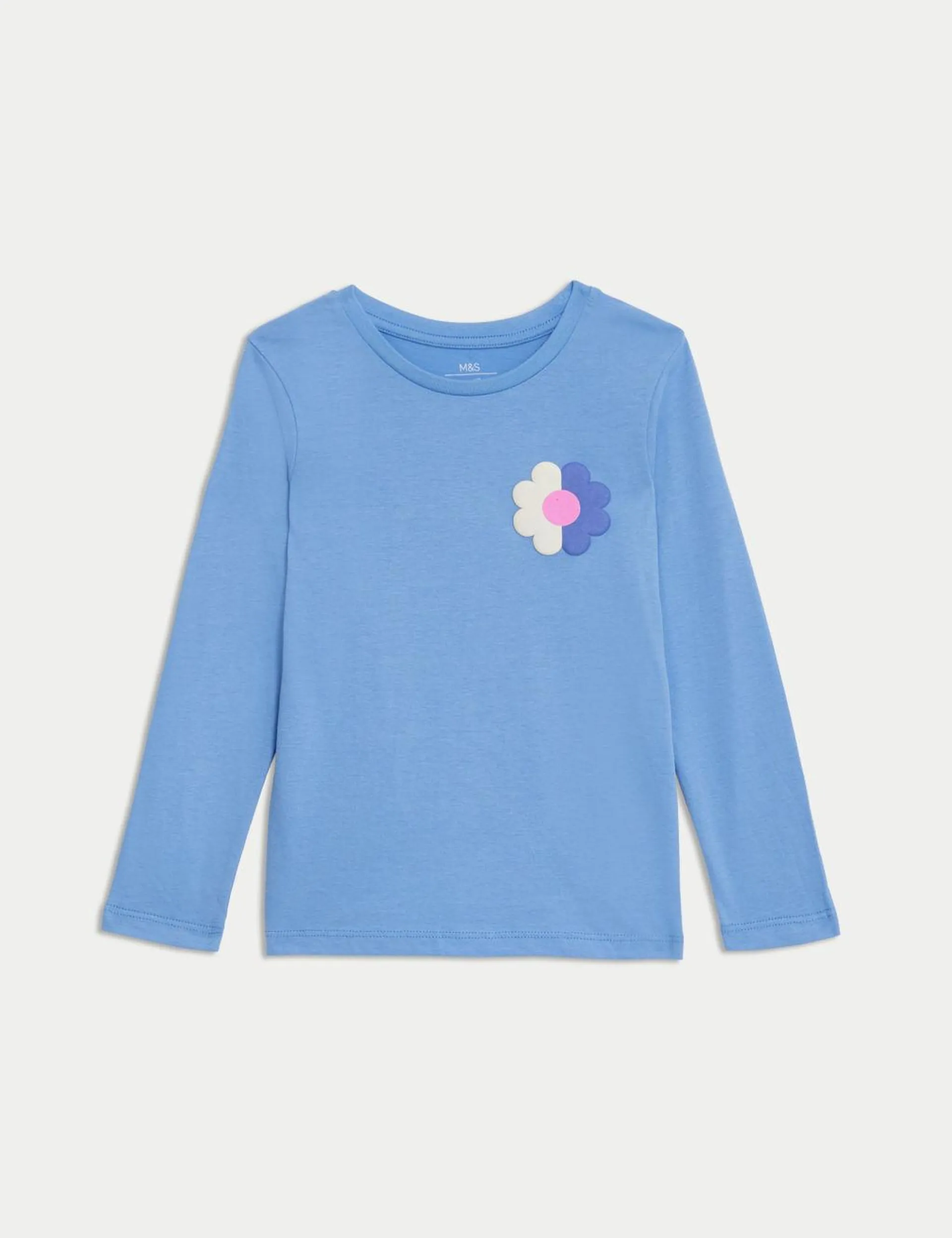 Pure Cotton Flower Top (2-8 Yrs)