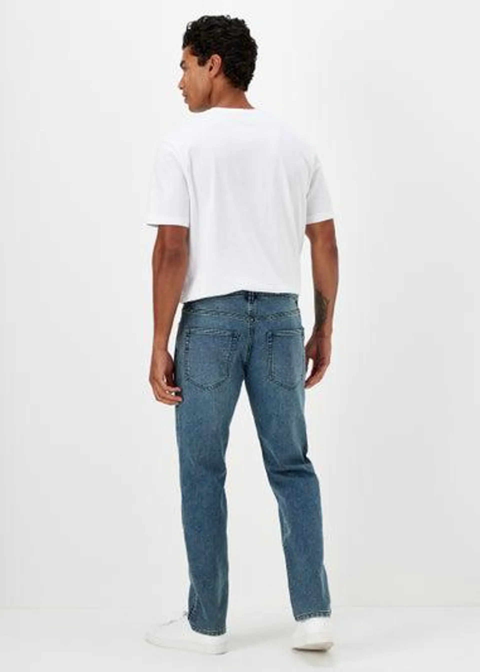 Mid Wash Ultra Comfort Slim Fit Jeans - 30 Waist Regular
