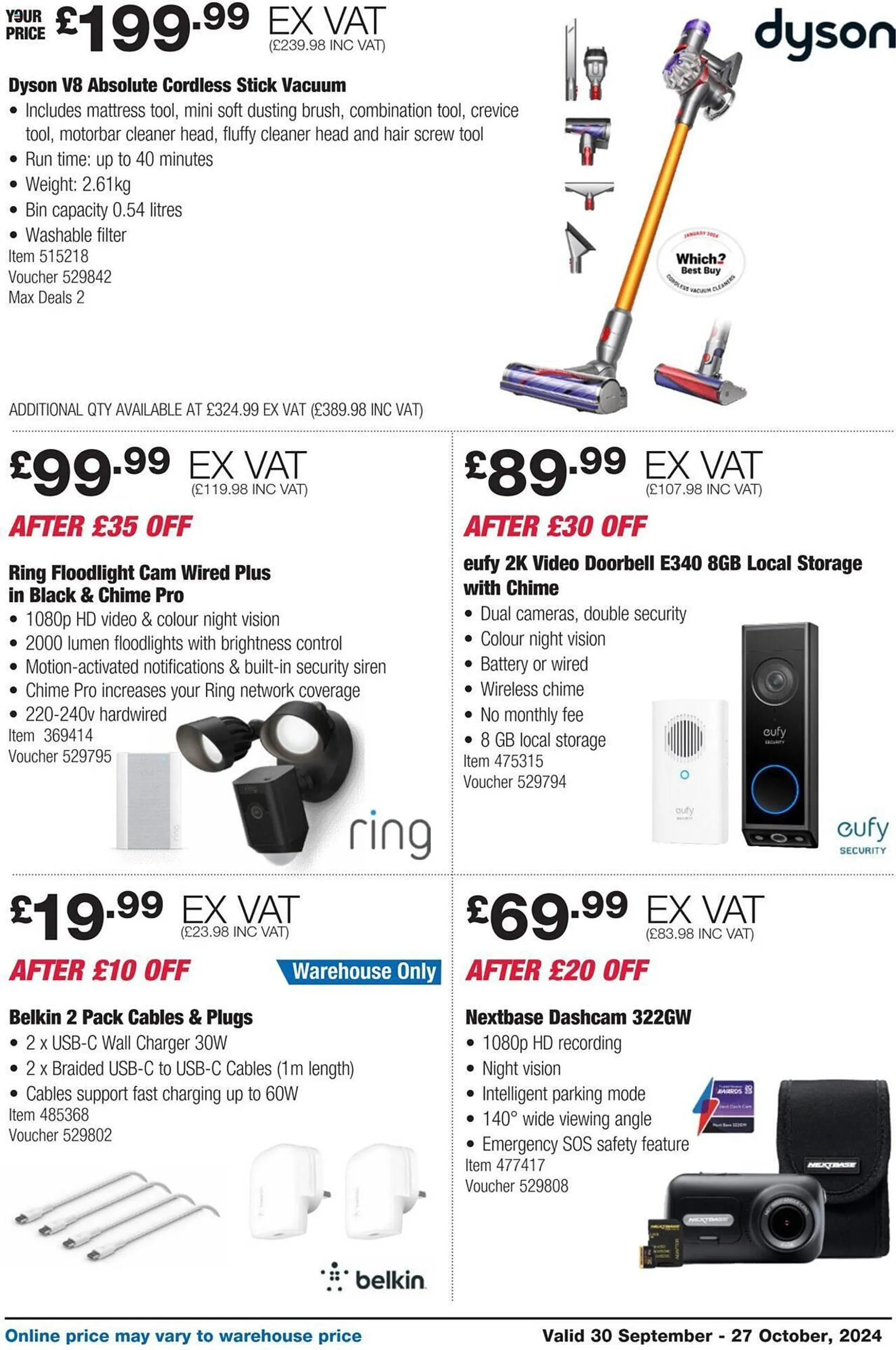 Costco leaflet from 30 September to 27 October 2024 - Catalogue Page 3