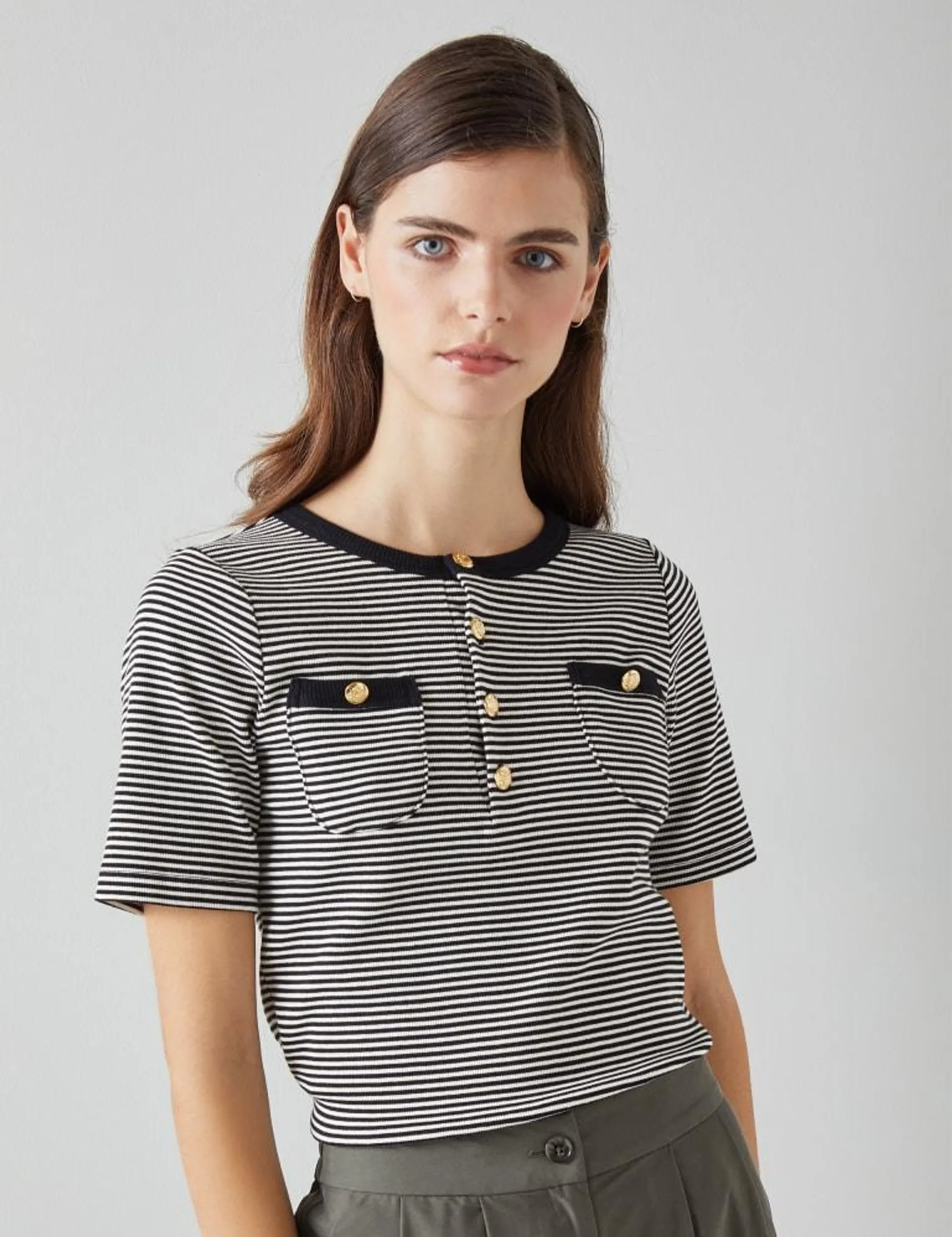 Cotton Rich Striped T-Shirt