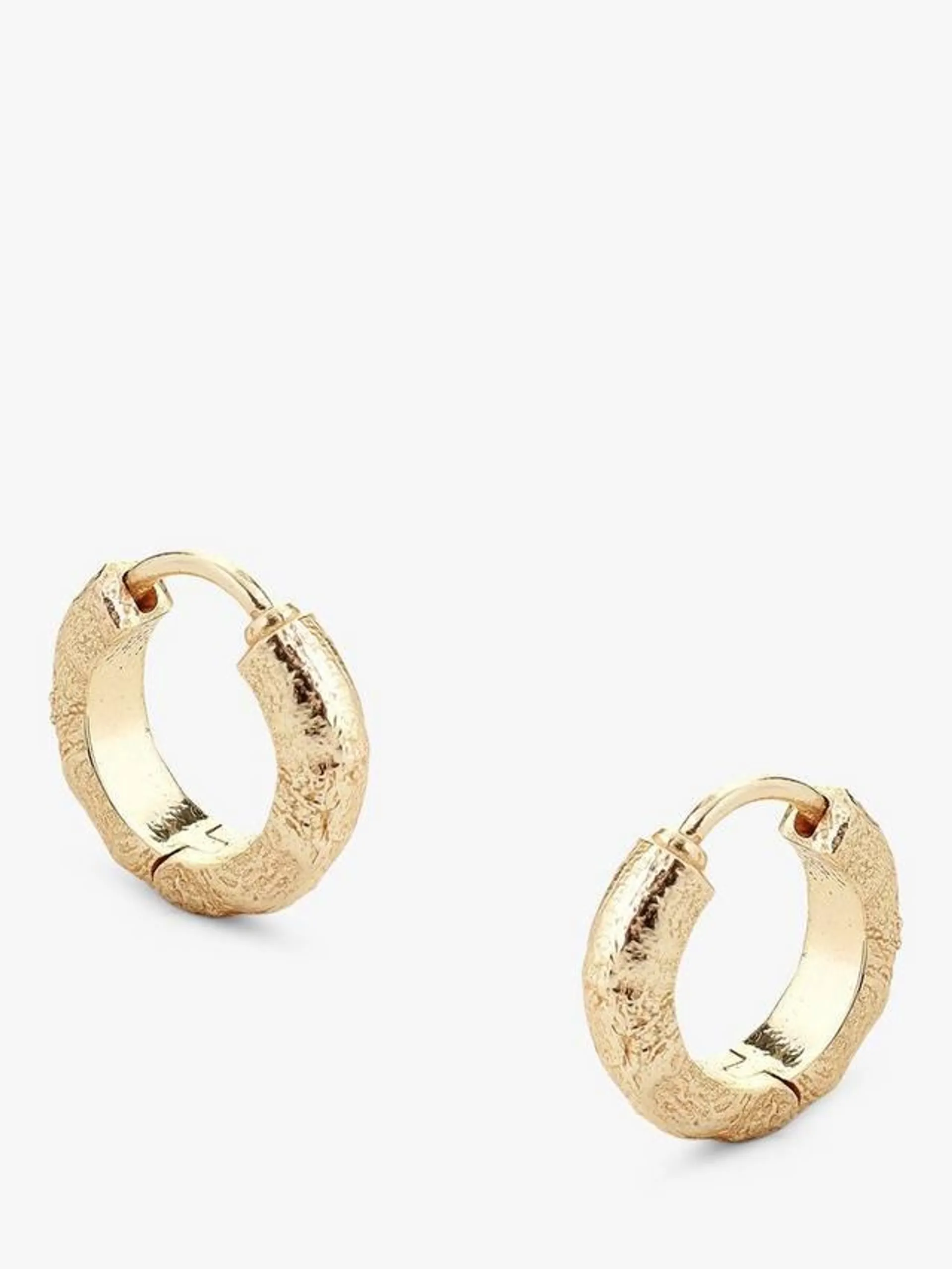 Moor Textured Huggie Hoop Earrings