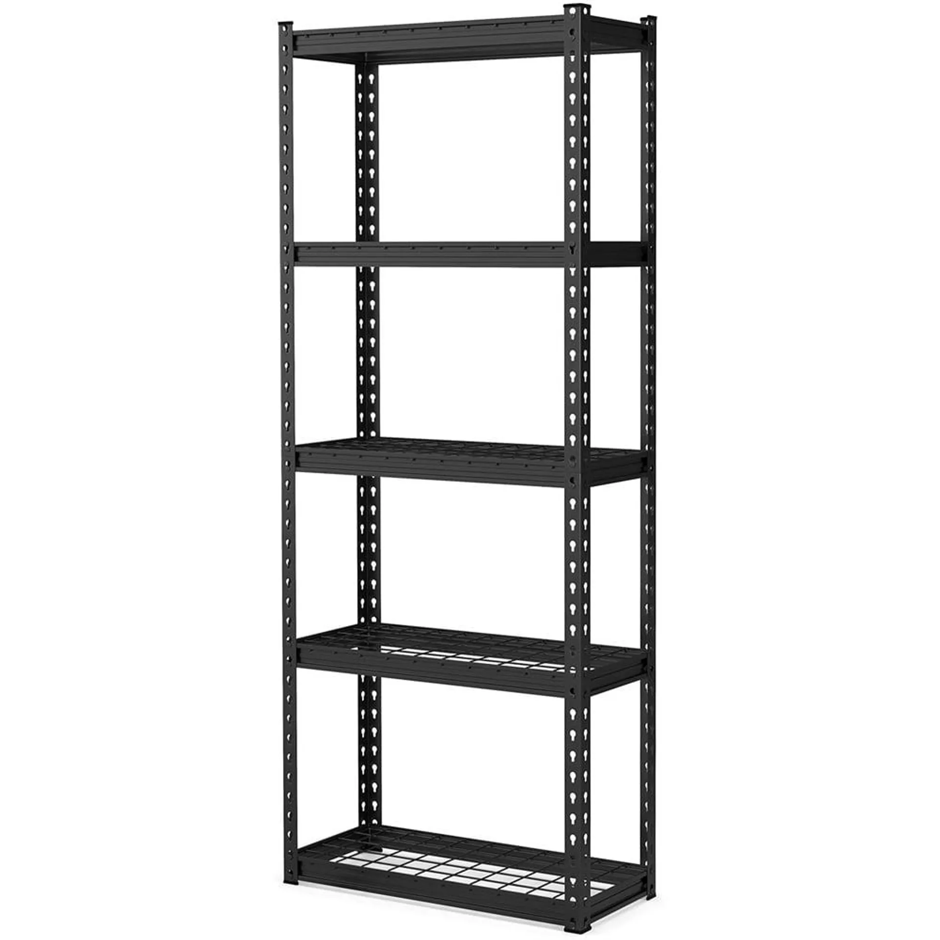 Costway 5 Shelf Black Garage Shelving Unit