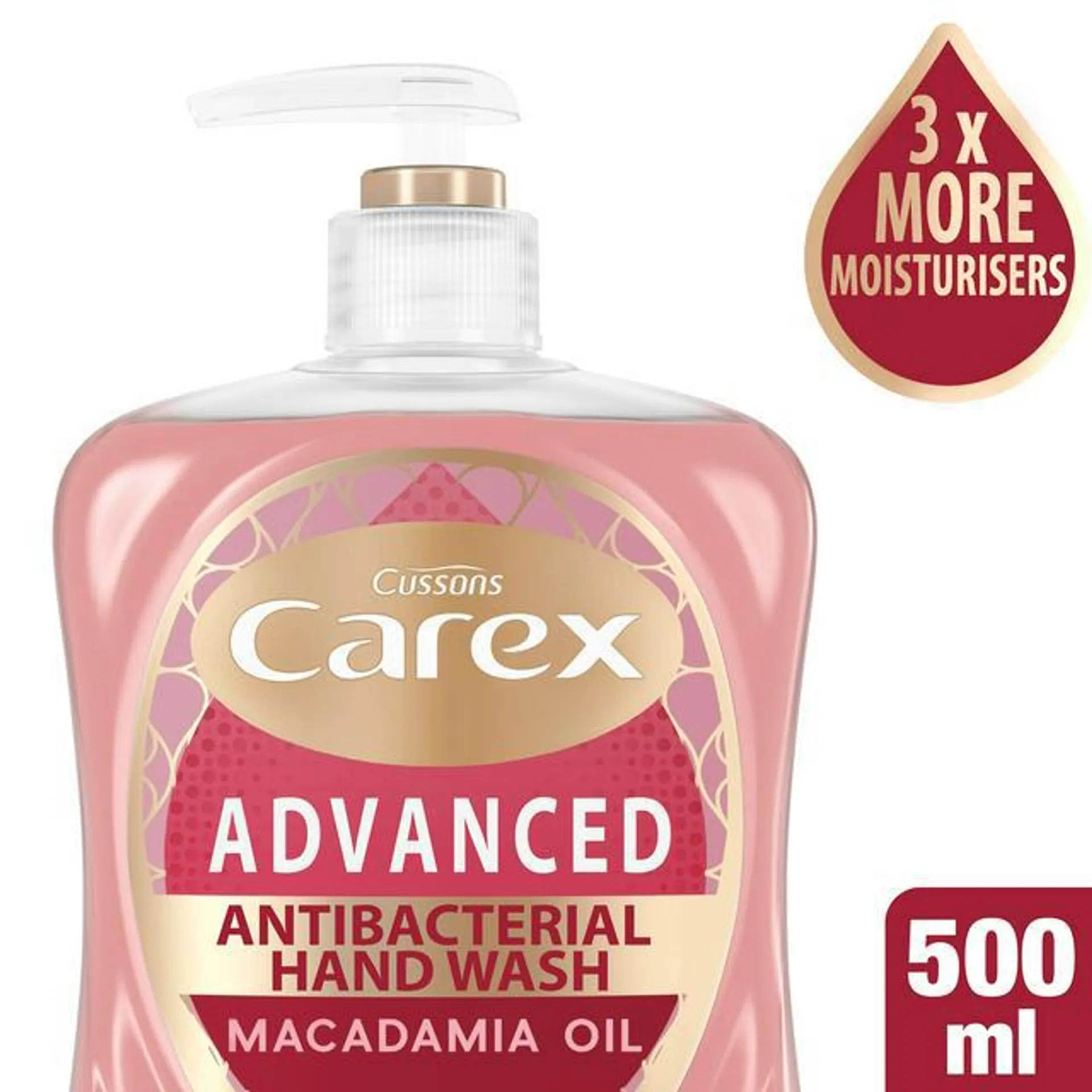 Carex Advanced Care Macadamia Oil Antibacterial Hand Wash 500ml