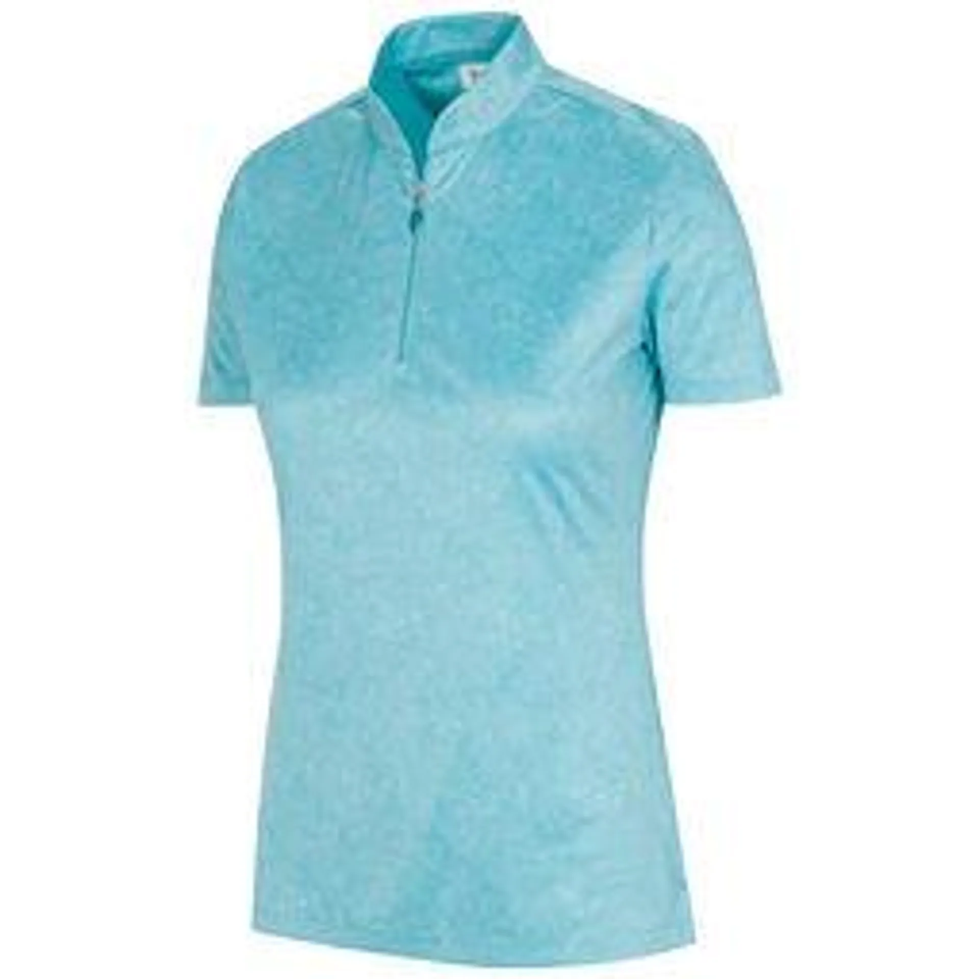 Greg Norman Ladies Tropical Menagerie Zip Golf Polo Shirt
