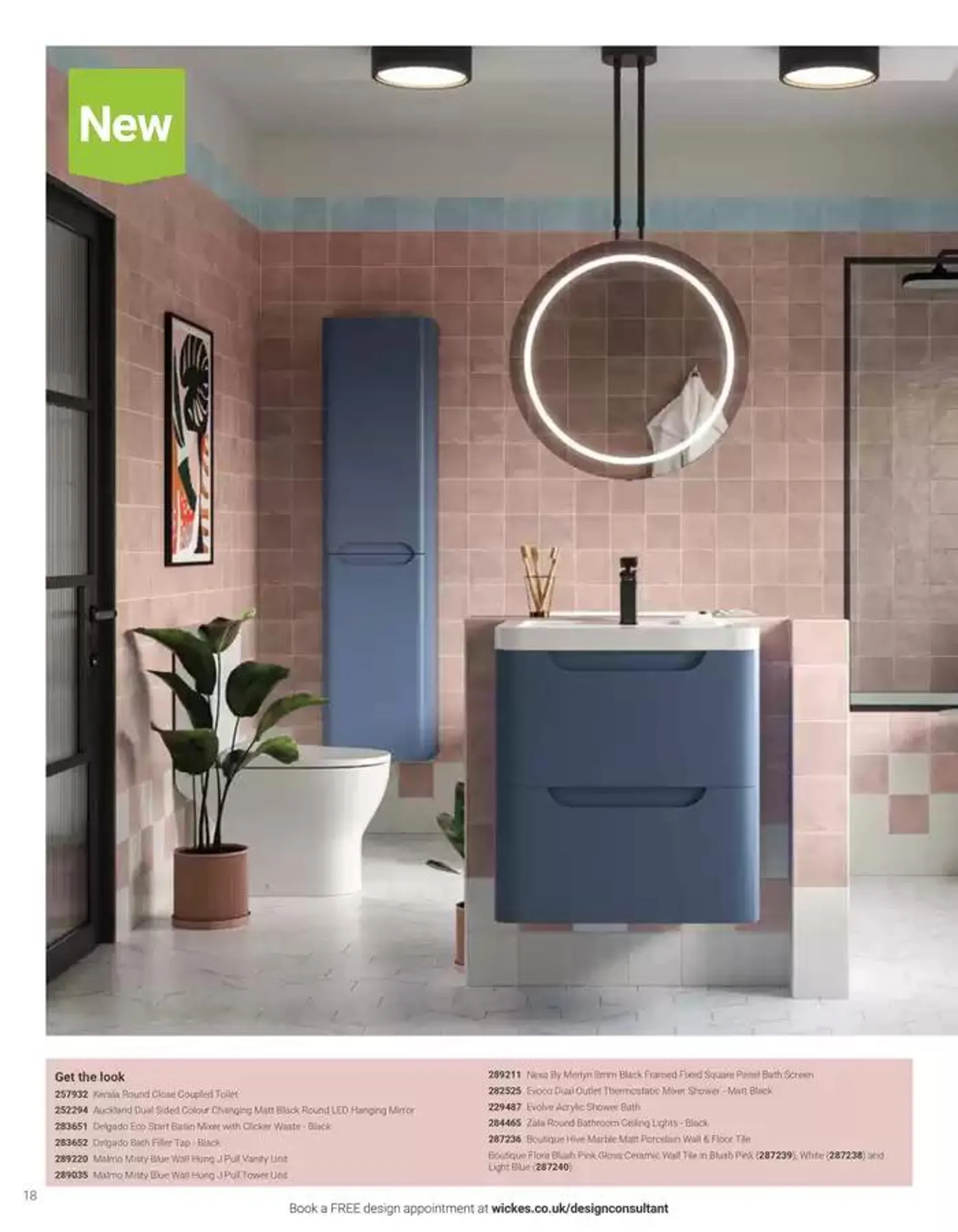 Wickes Bespoke Bathrooms brochure from 5 November to 31 December 2024 - Catalogue Page 18