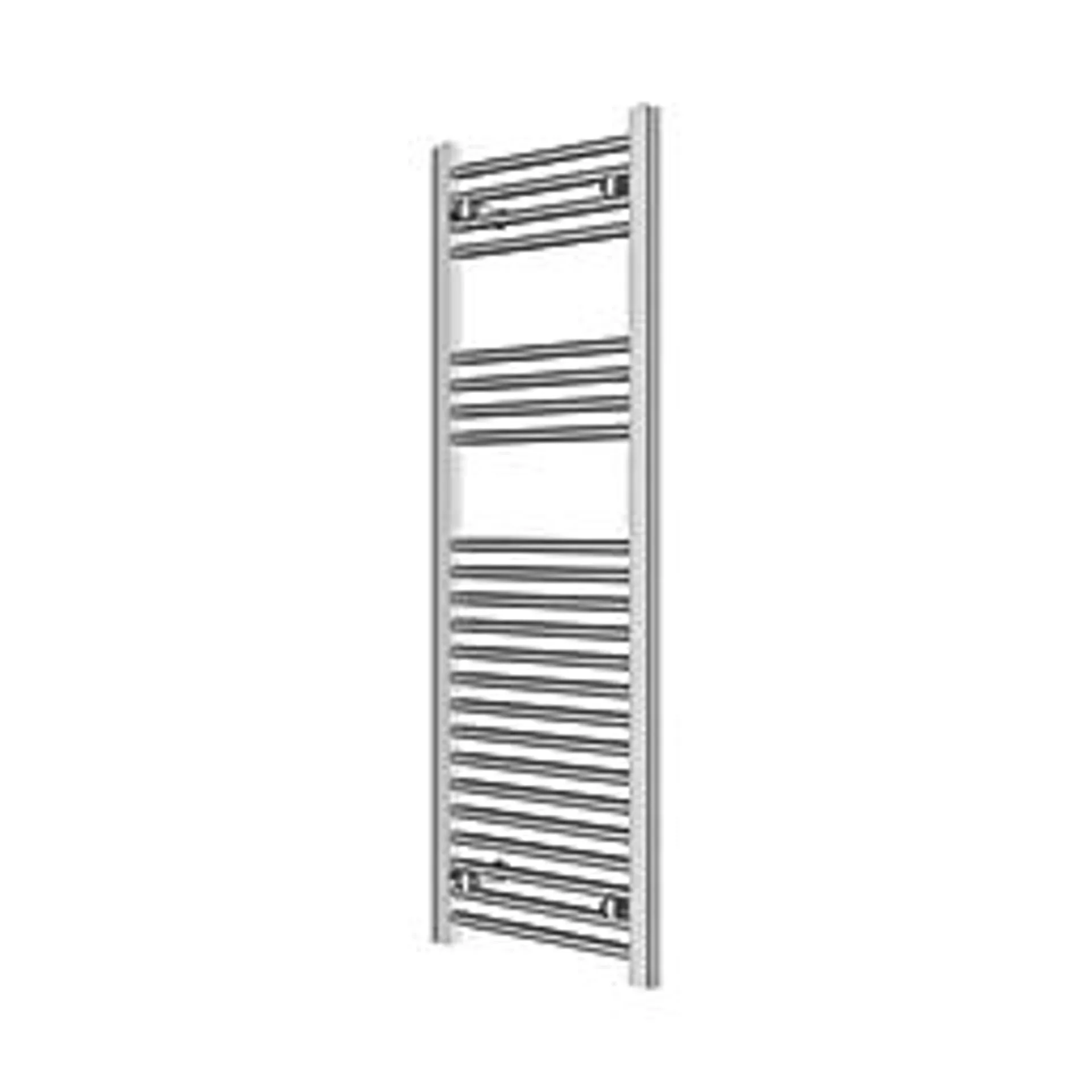 Flomasta 1200mm x 400mm 1044BTU Chrome Flat Towel Radiator