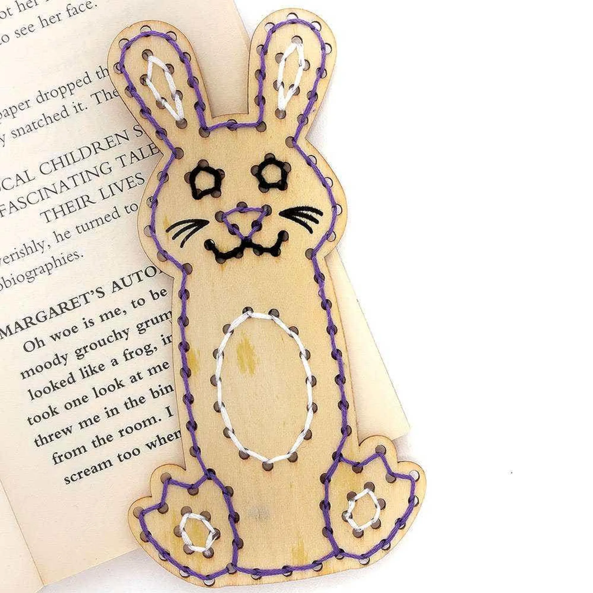 Easter Bunny Wooden Threading Bookmark Kits