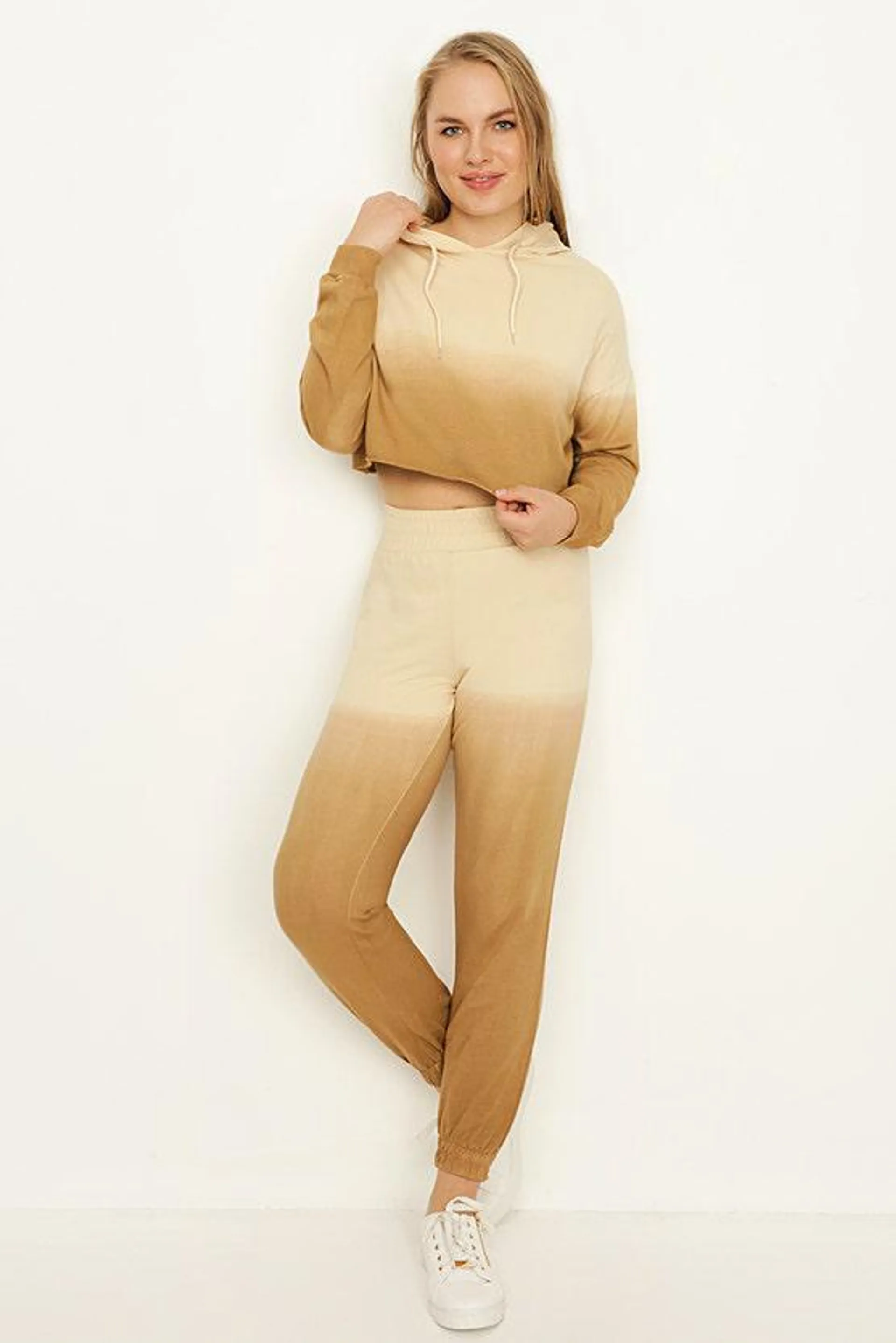 Warm Taupe Ombre Jogger