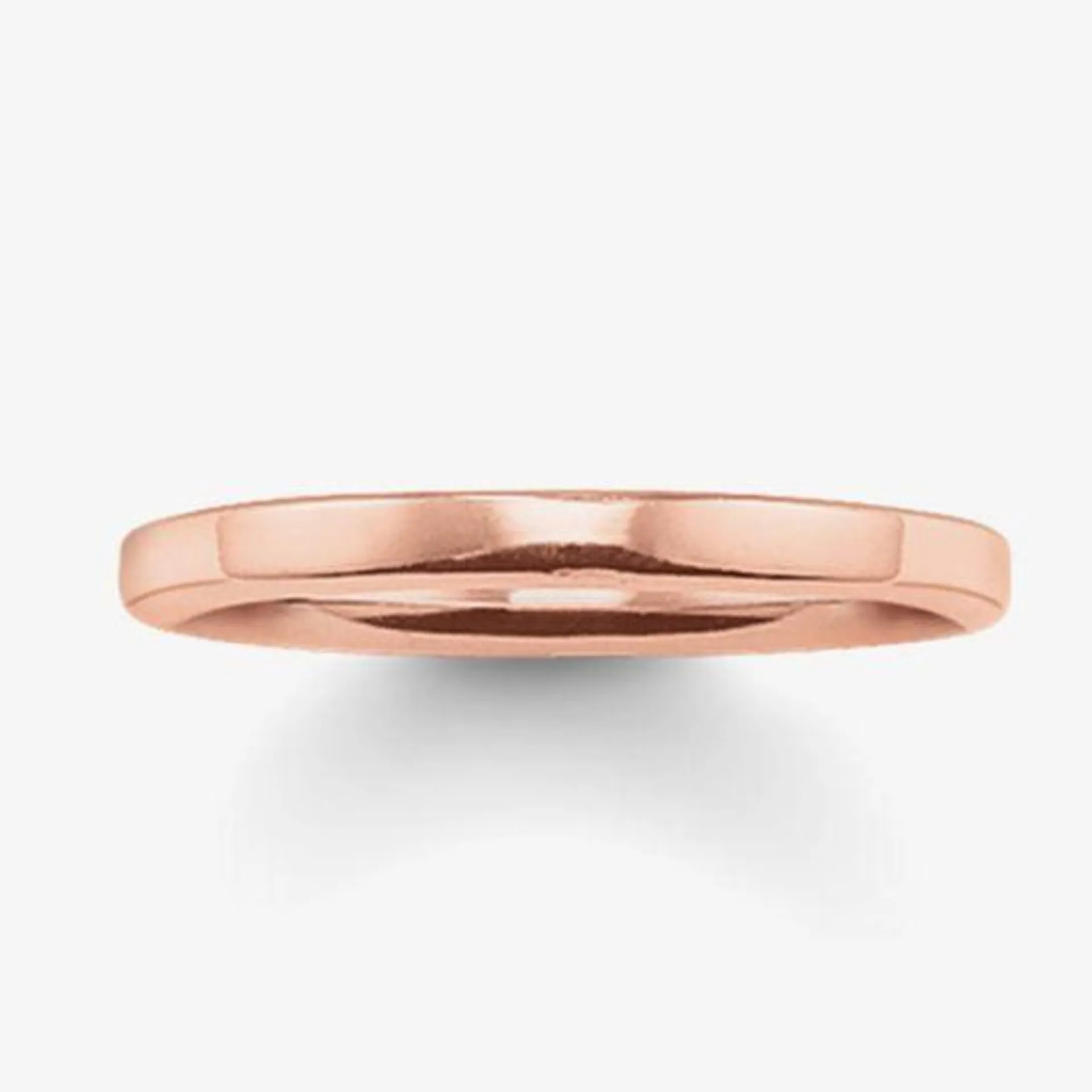 THOMAS SABO Rose Gold Plated Plain Narrow Band TR1979-415-12