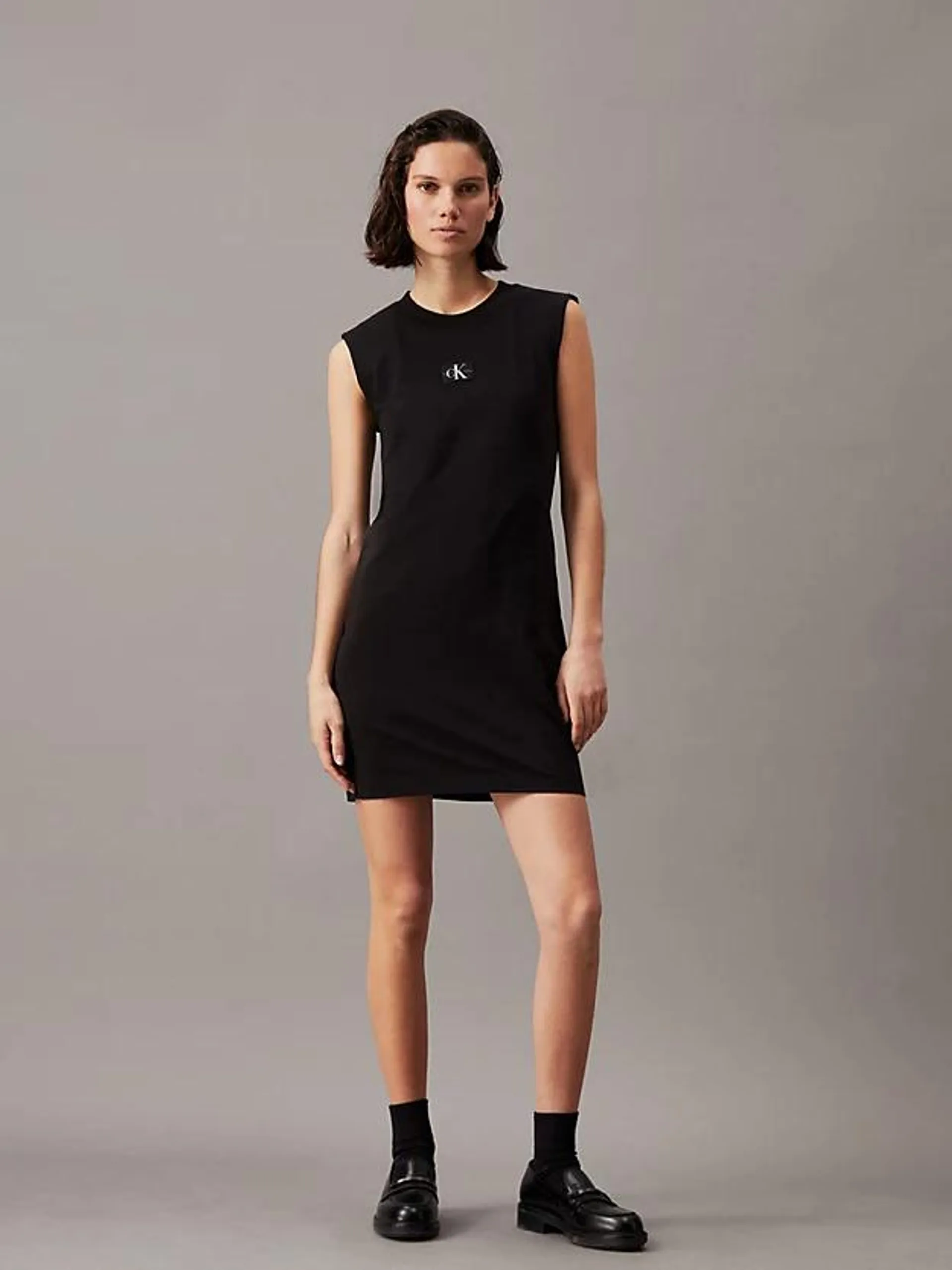 Relaxed Sleeveless T-shirt Dress