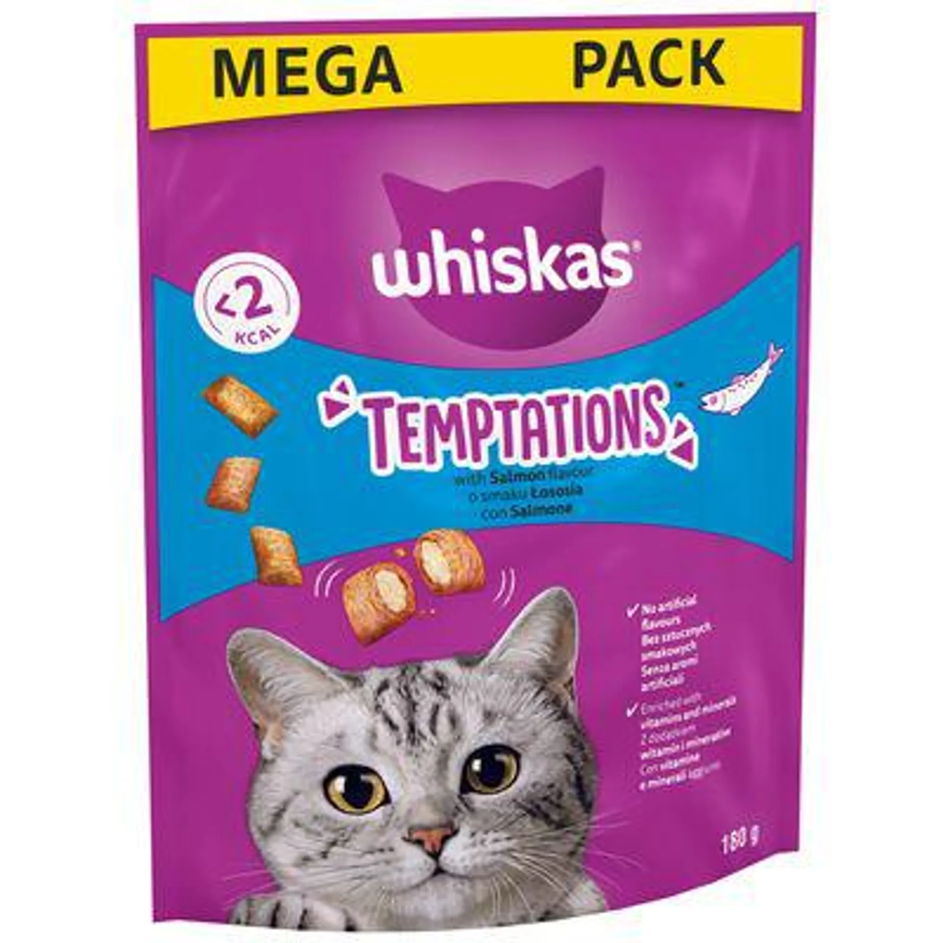 3 x Whiskas Temptations Cat Treats - 2 + 1 Free! *
