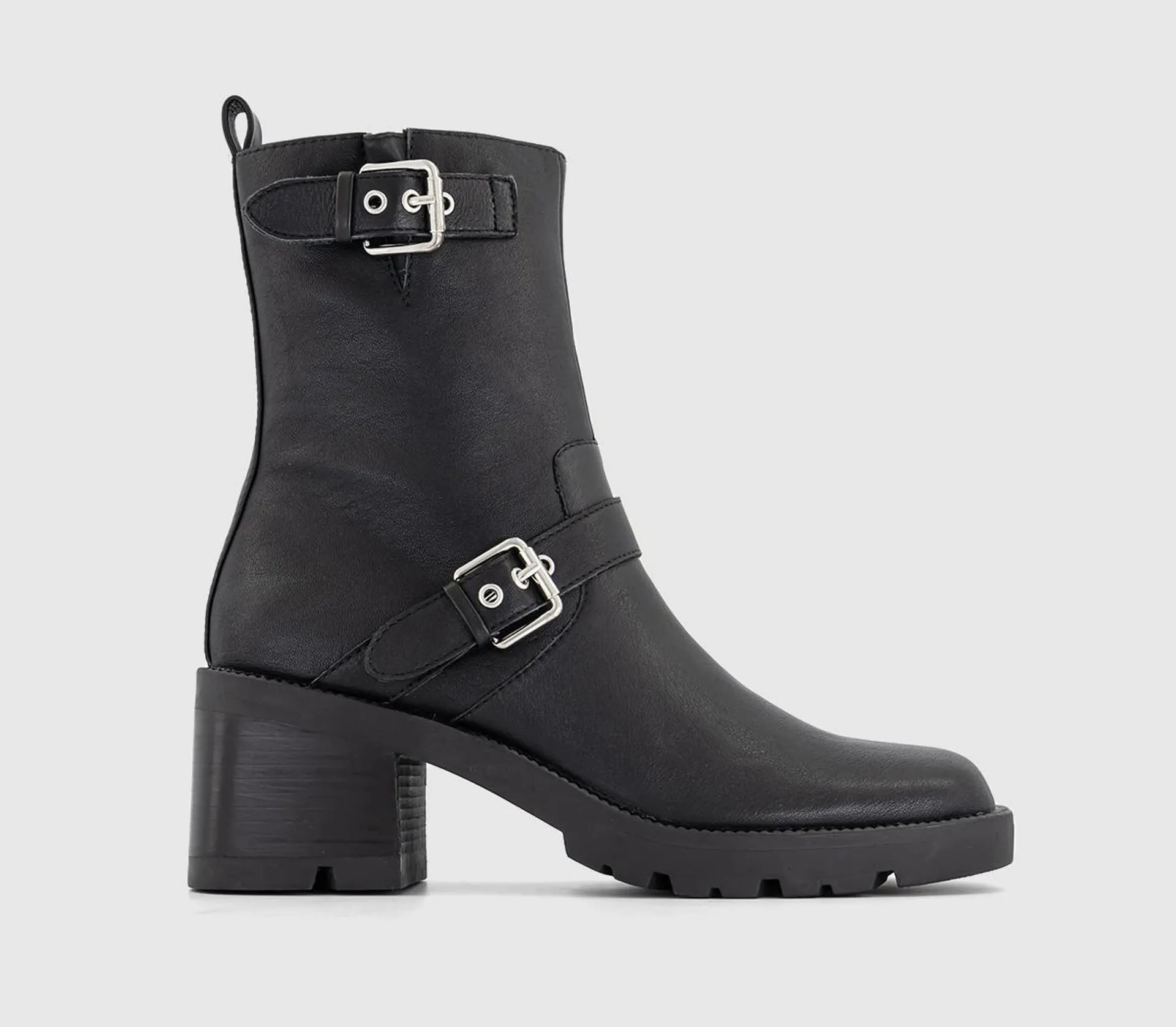 Affinity Cleated Sole Buckle Platform Boots