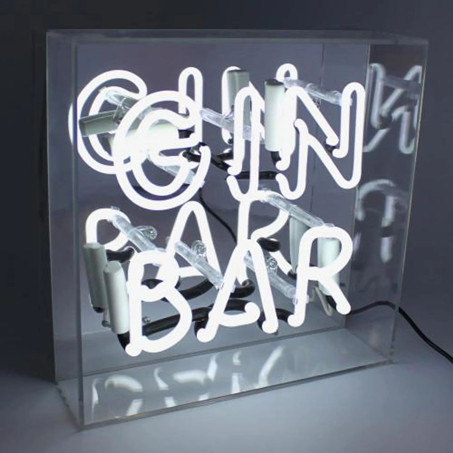Gin Bar Acrylic Box Neon Light