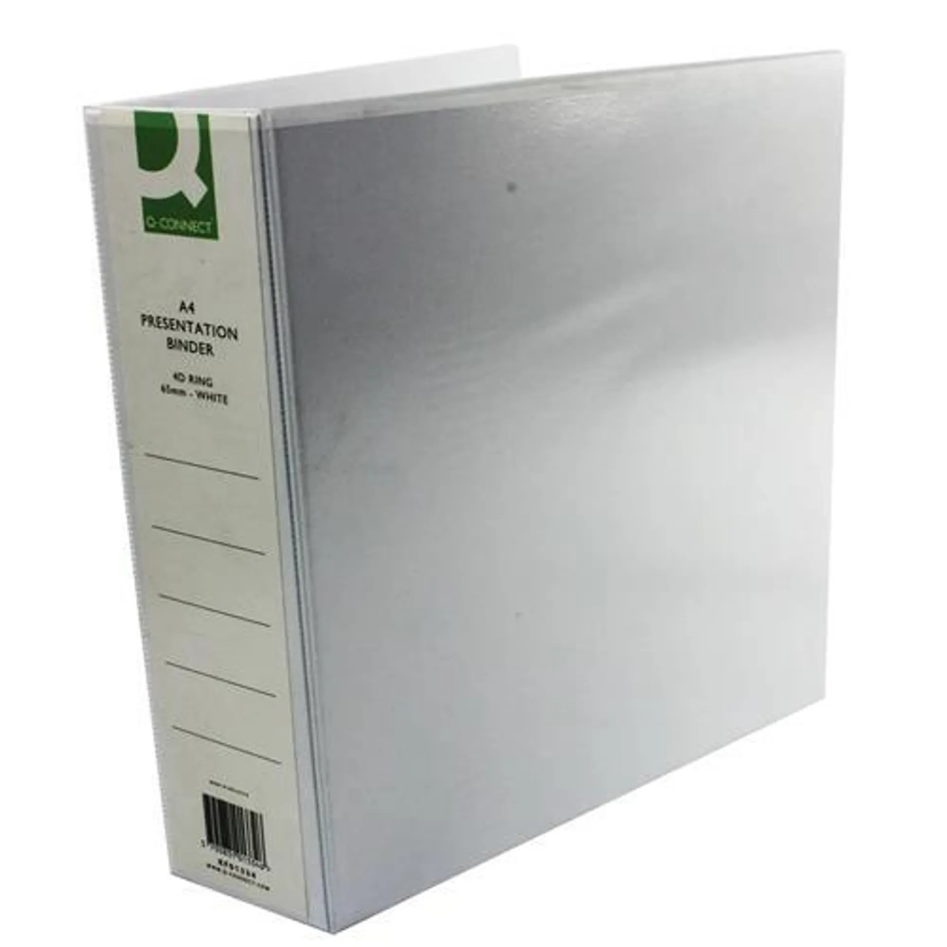 Q-Connect Presentation 65mm 4D Ring Binder A4 White (Pack of 6) KF01334Q
