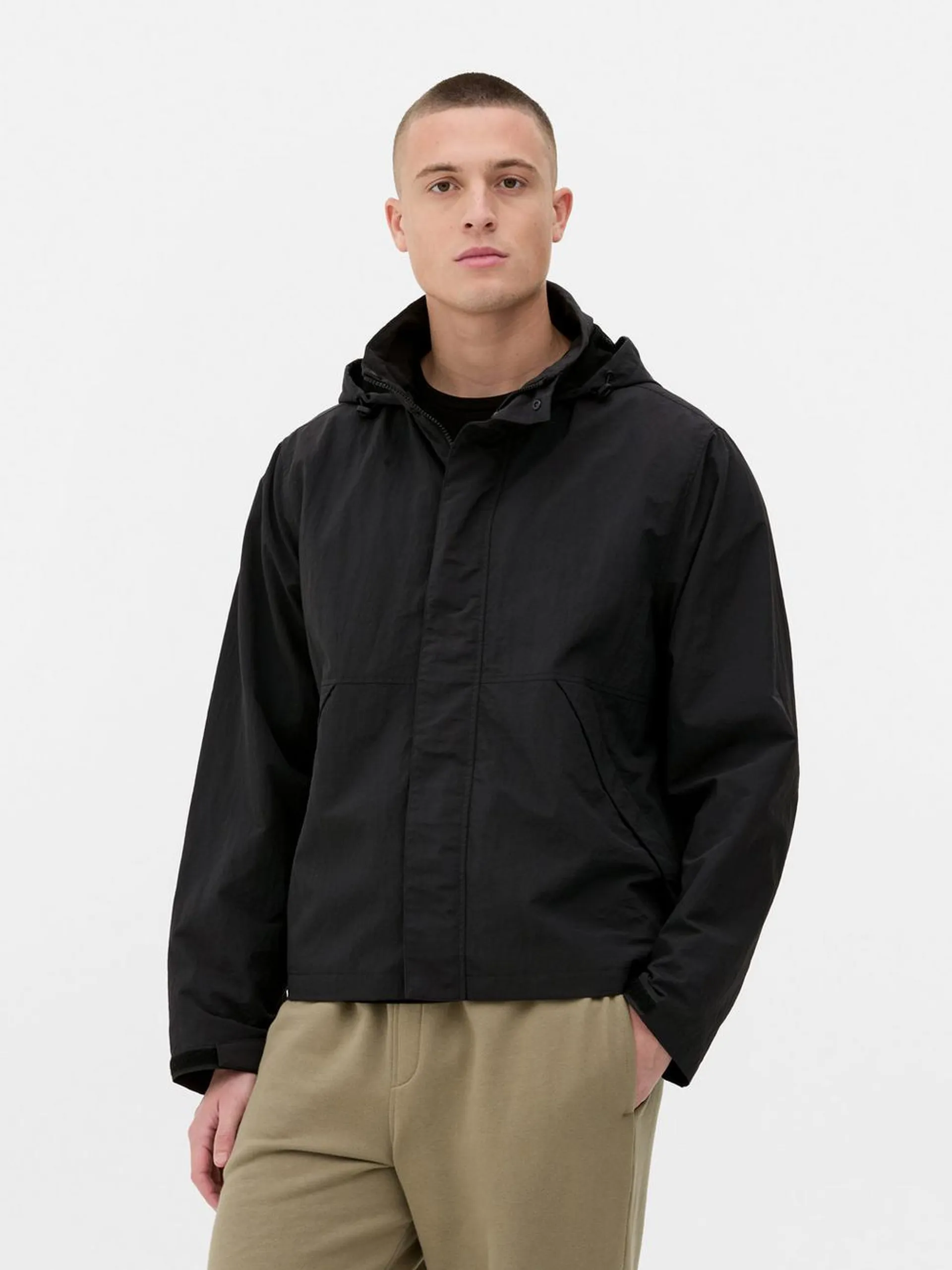 Zip-Through Hooded Raincoat