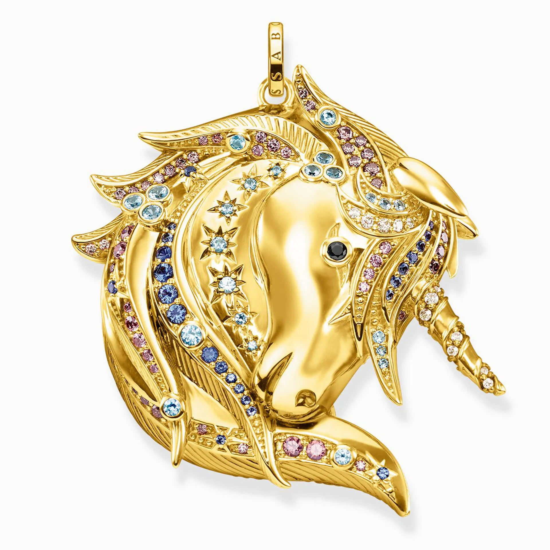 Pendant royalty unicorn gold