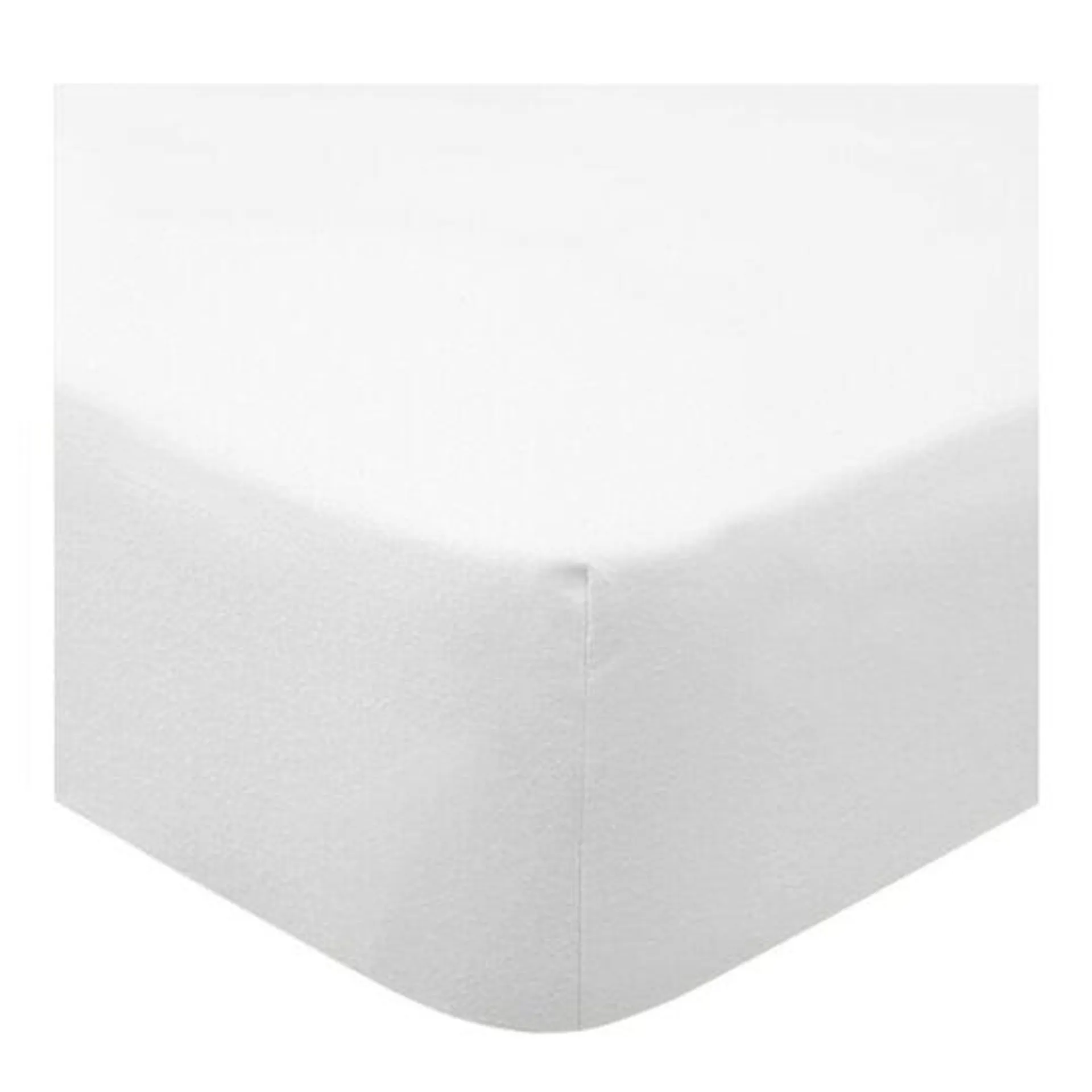 Tesco Fitted Sheet White Double