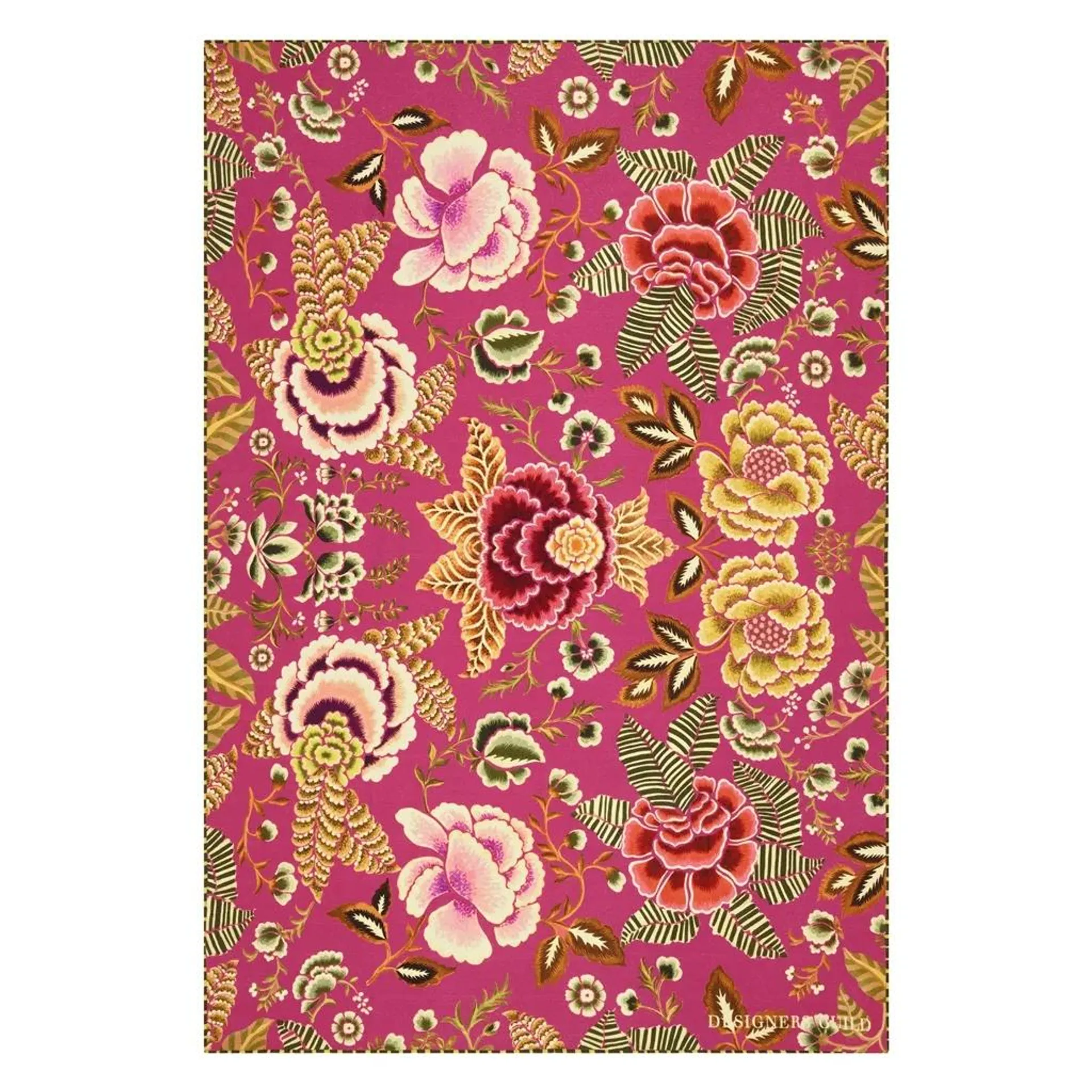 Rose De Damas Cerise Throw