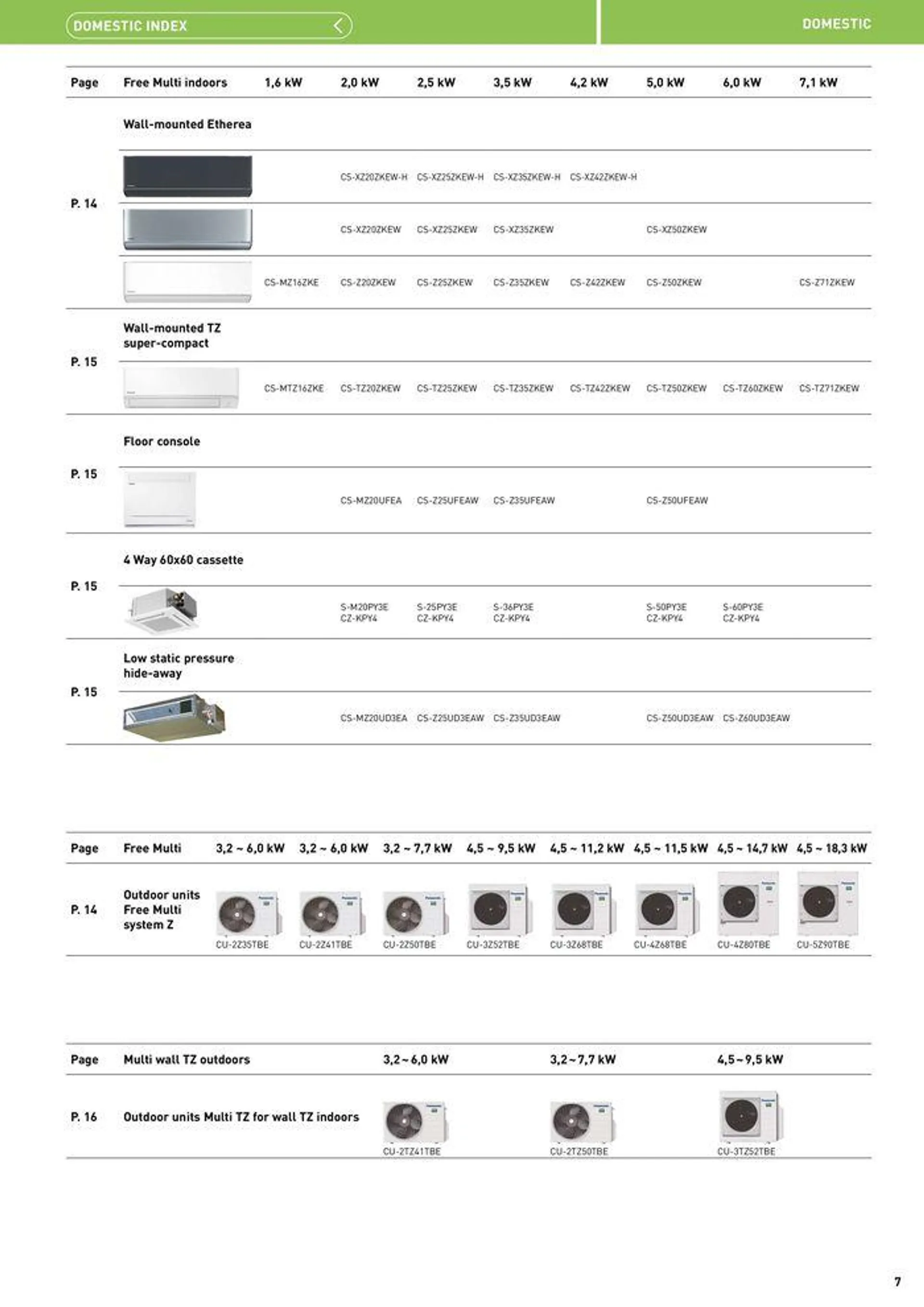 Price List 2024 / 2025 from 12 August to 31 December 2025 - Catalogue Page 7