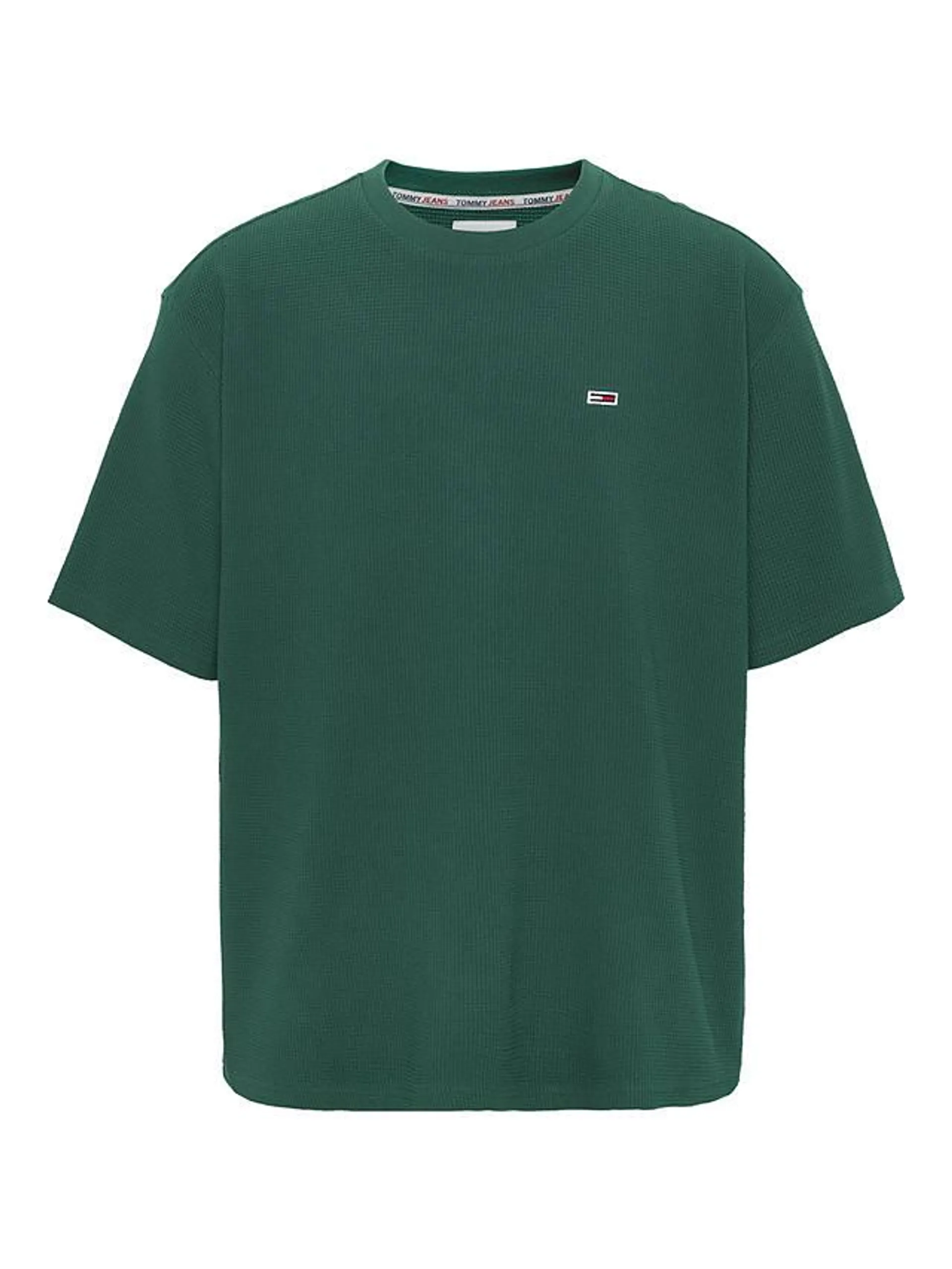 Tommy Jeans Skater Waffle T-Shirt, Dark Turf Green