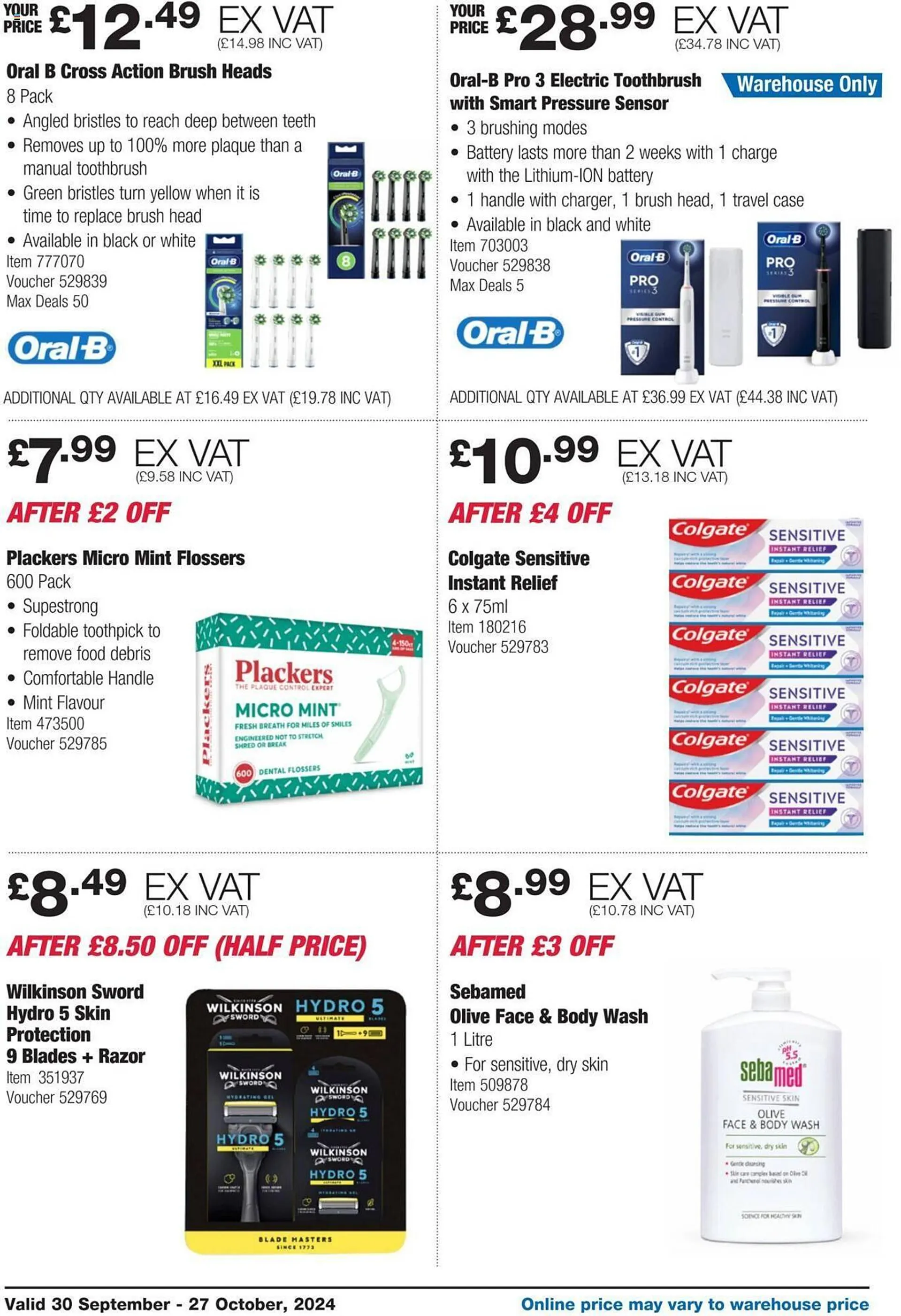 Costco leaflet from 30 September to 27 October 2024 - Catalogue Page 12