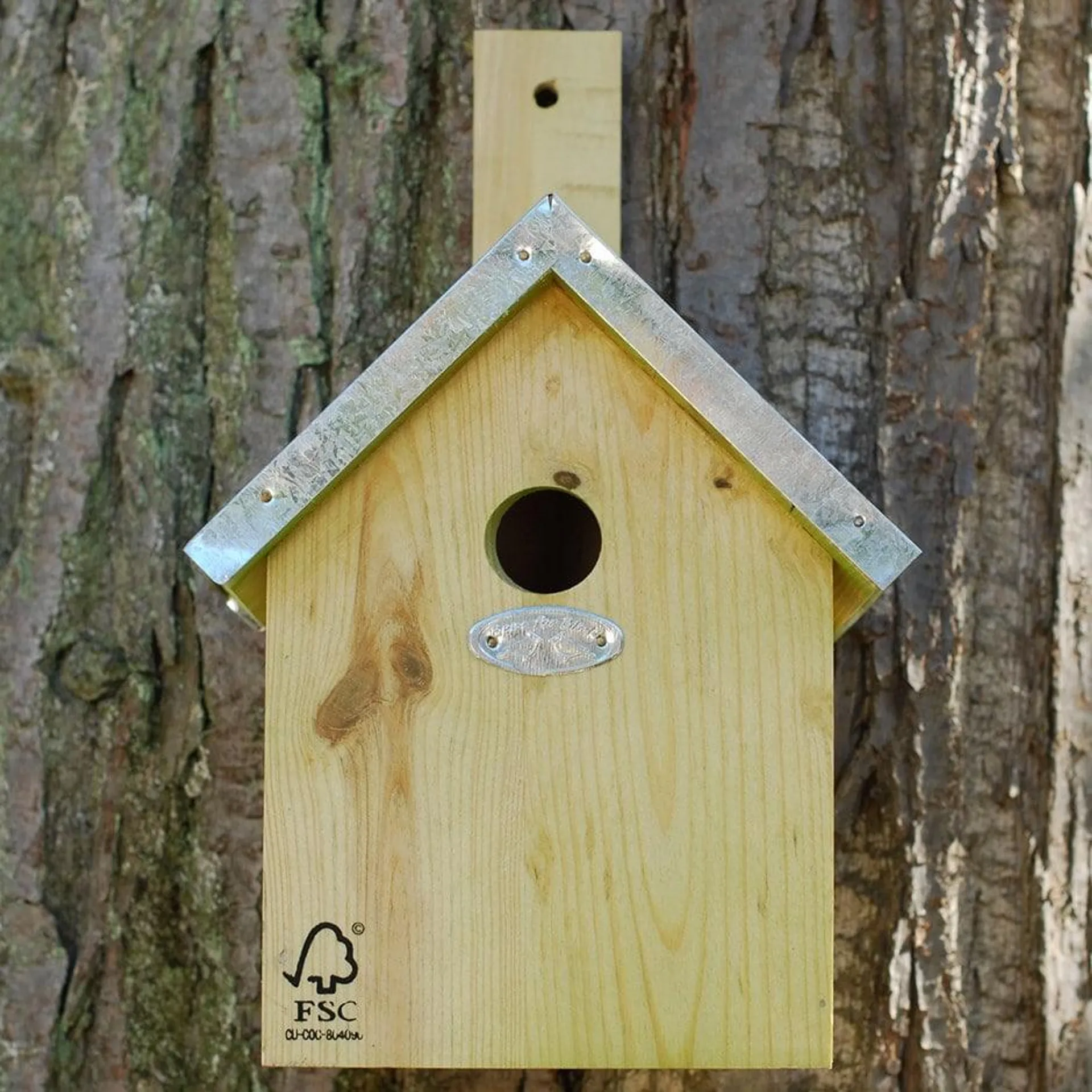 Blue tit nesting box