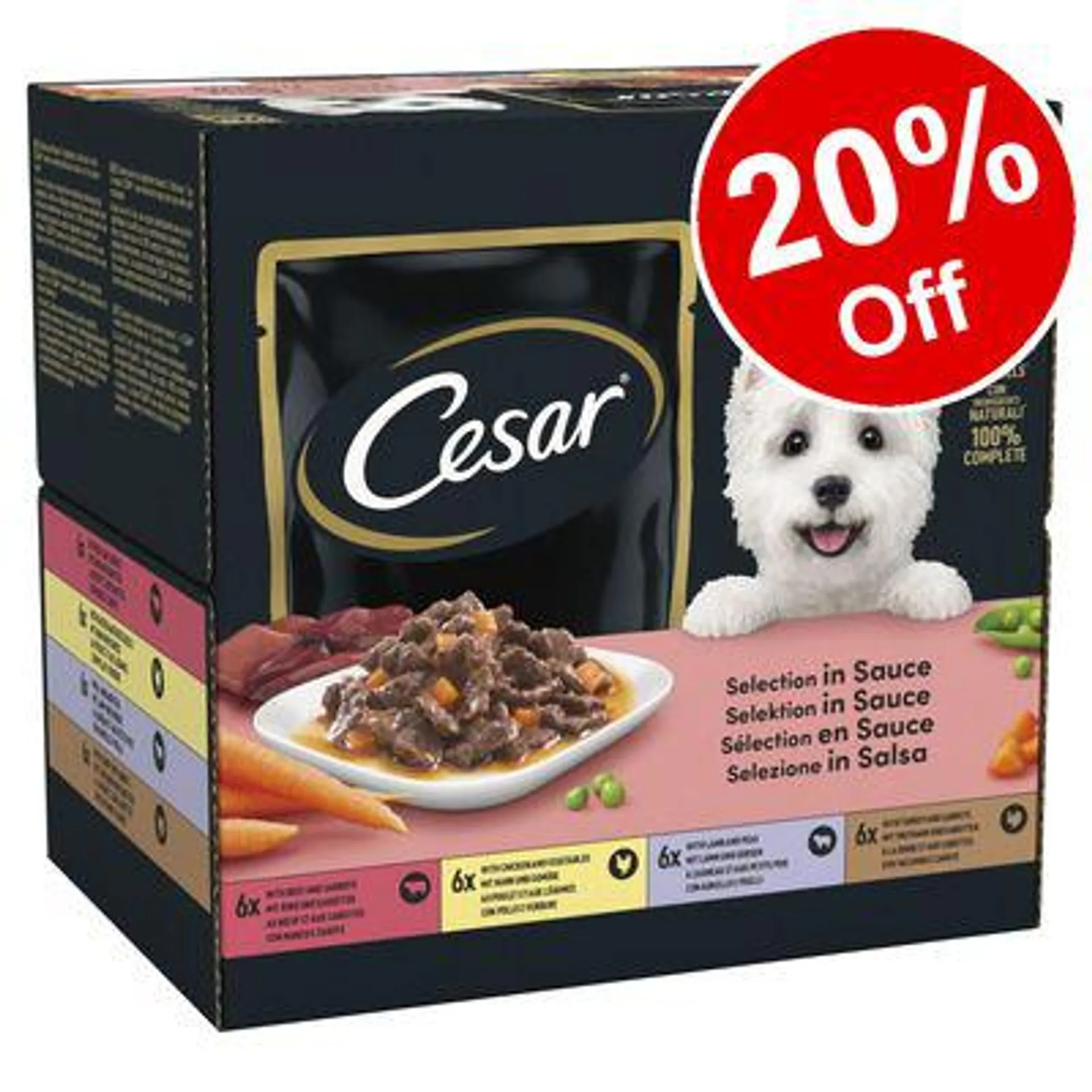 Cesar Wet Dog Food - 20% Off!*