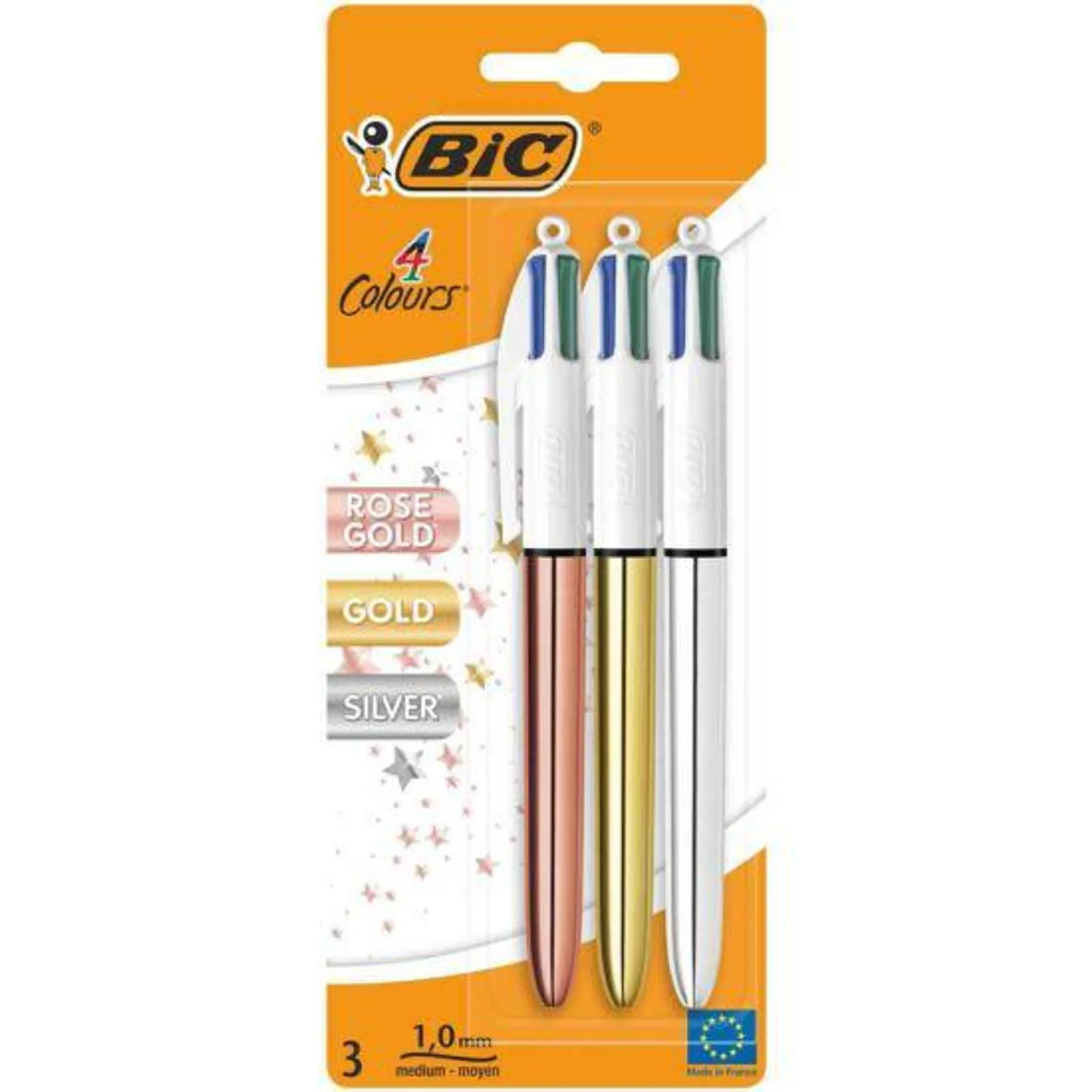 BIC 4 Colour Ballpoint Pens Pack 3