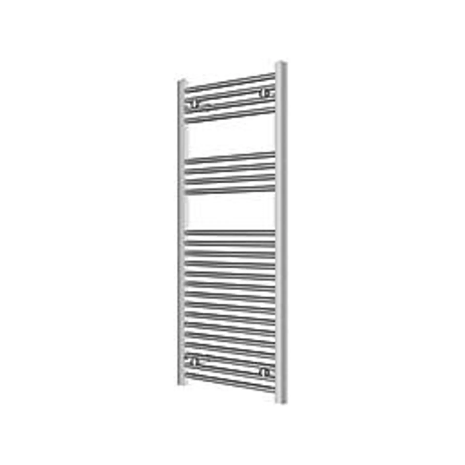 Flomasta 1200mm x 500mm 1228BTU Chrome Flat Towel Radiator