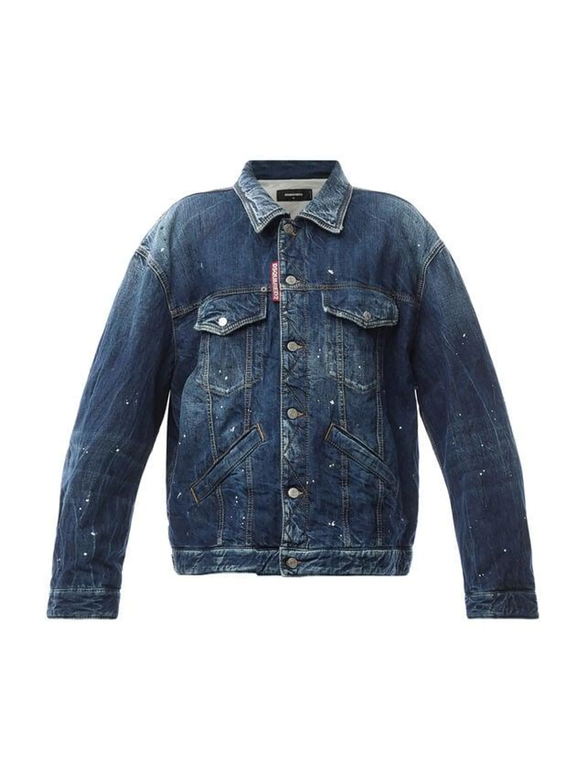 Padded Maxi Denim Jacket