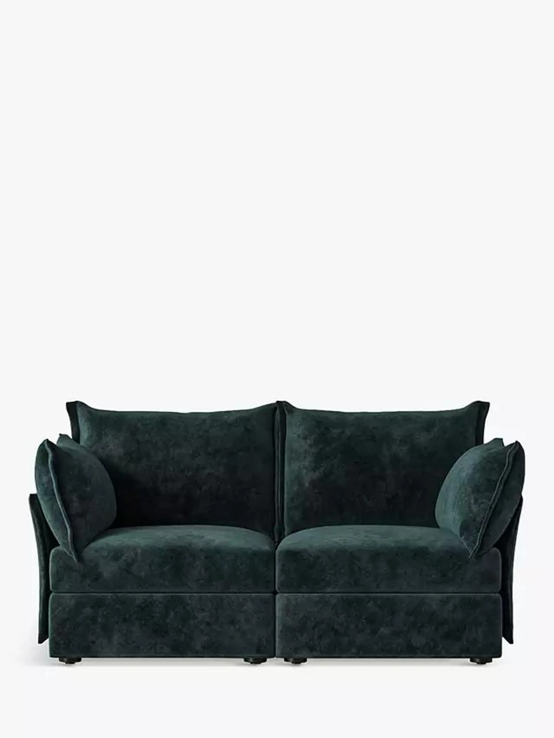 Swyft Model 06 Medium 2 Seater Sofa, Mottled Velvet Ocean